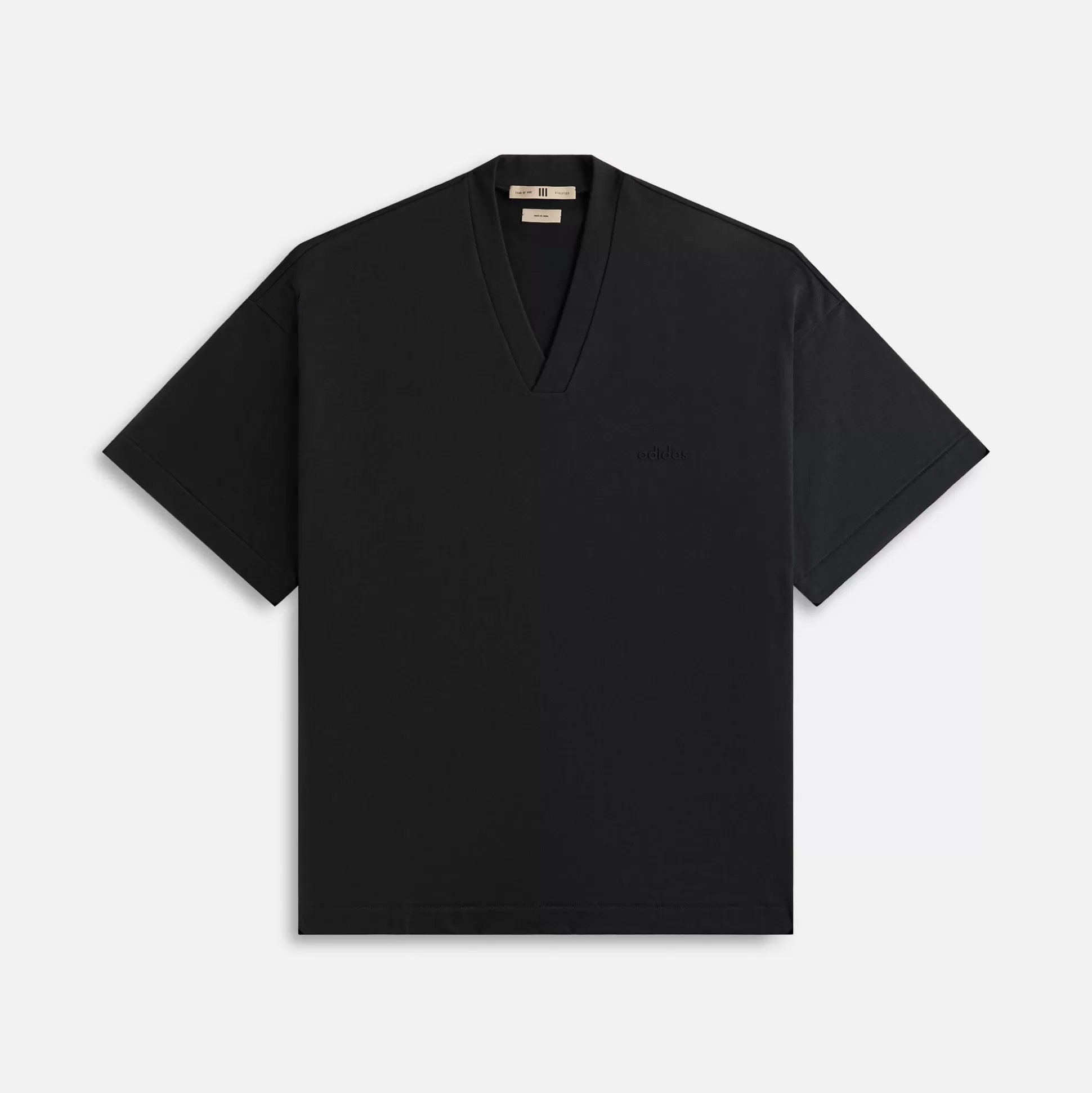 Clearance Fear of God adidas x athletics heavy jersey v-neck tee Black