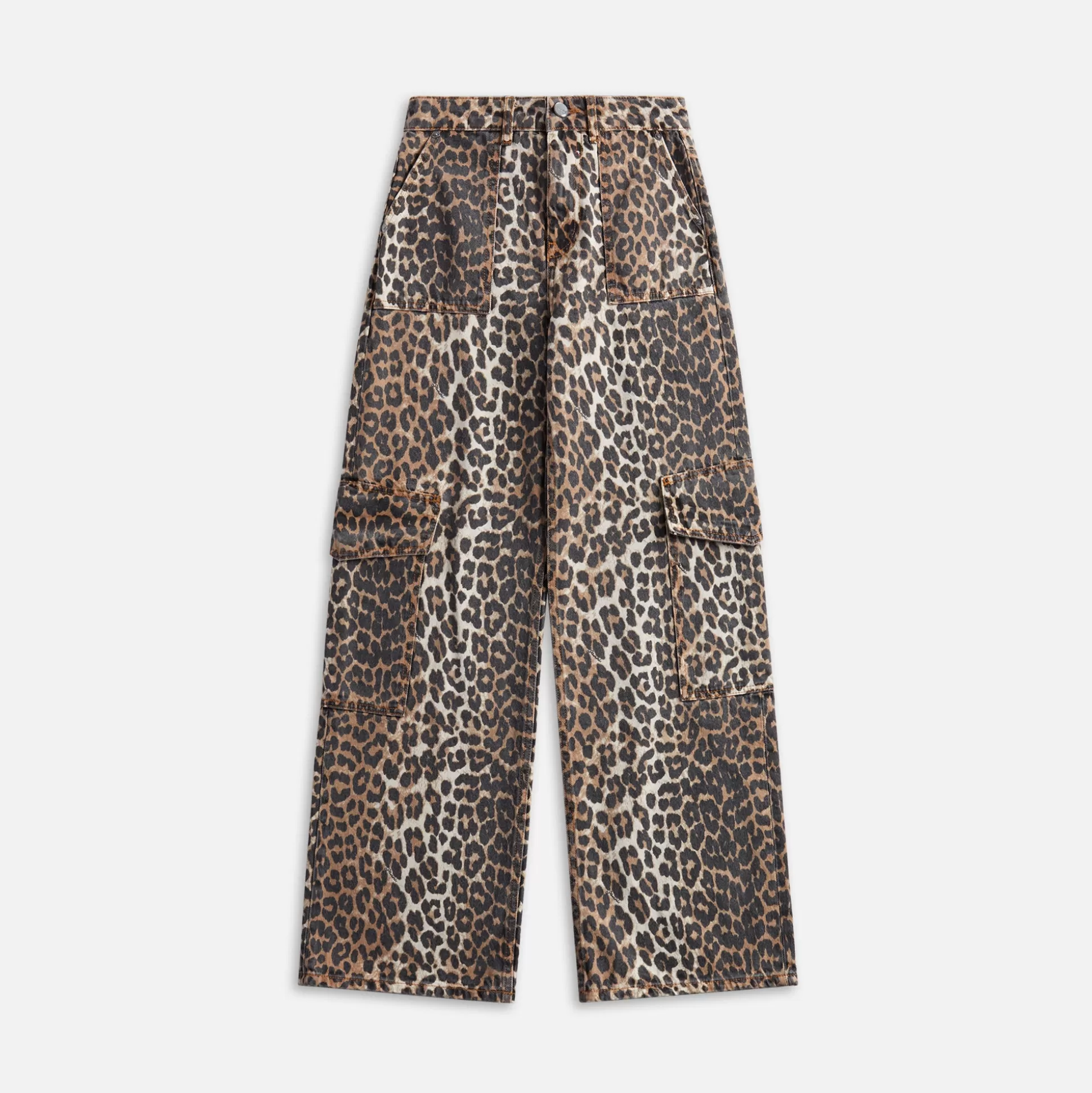 Store Ganni angi cargo jeans Leopard