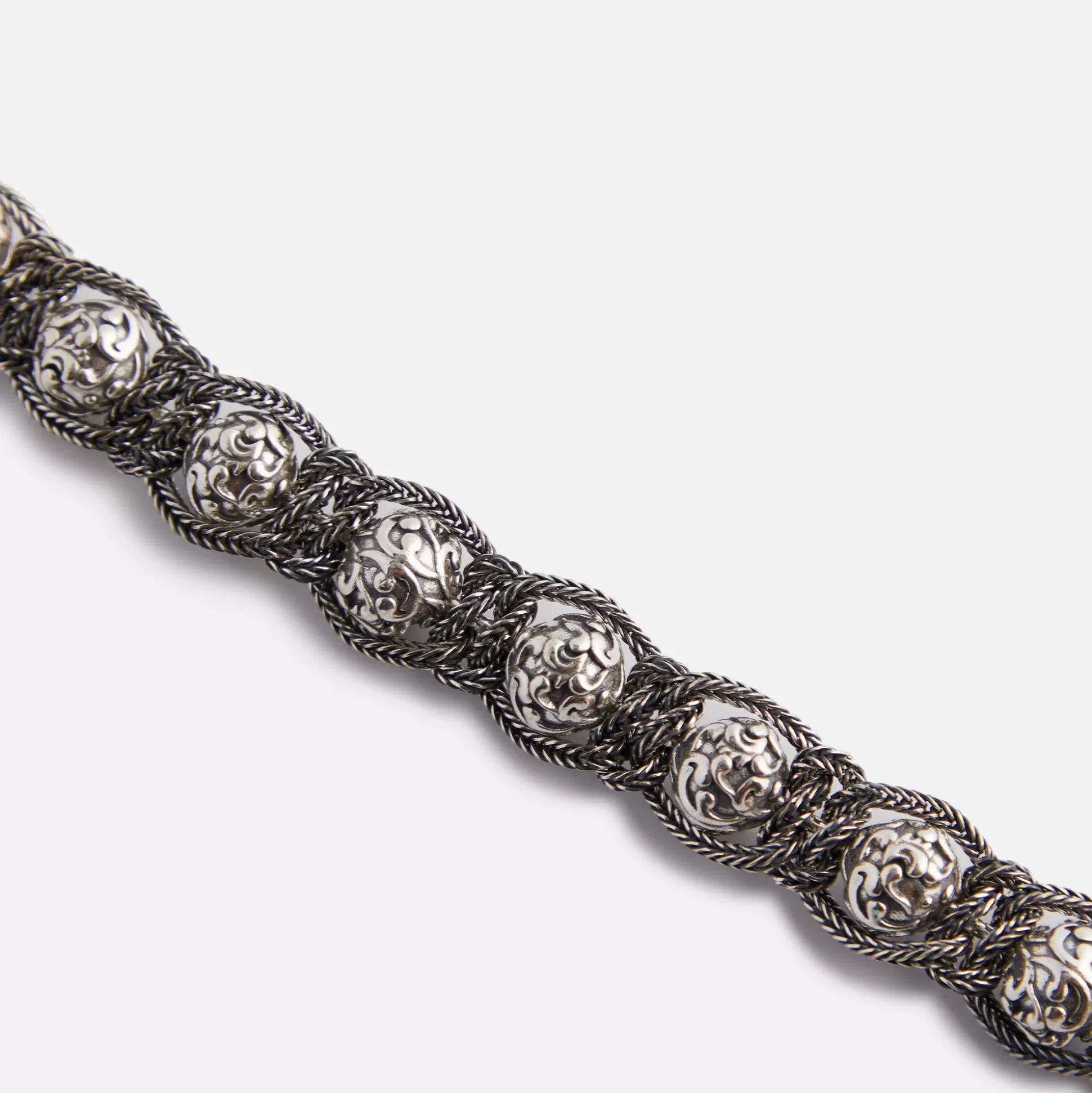 Flash Sale Emanuele Bicocchi arabesque shamballa bracelet Silver