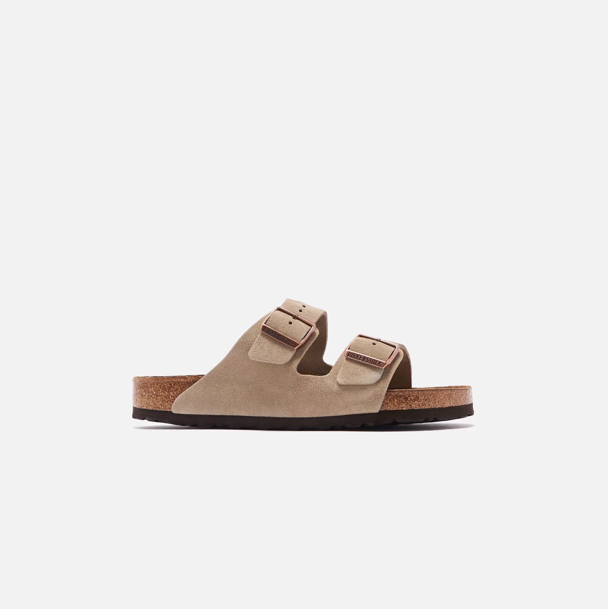 Fashion Birkenstock arizona soft footbed suede Taupe