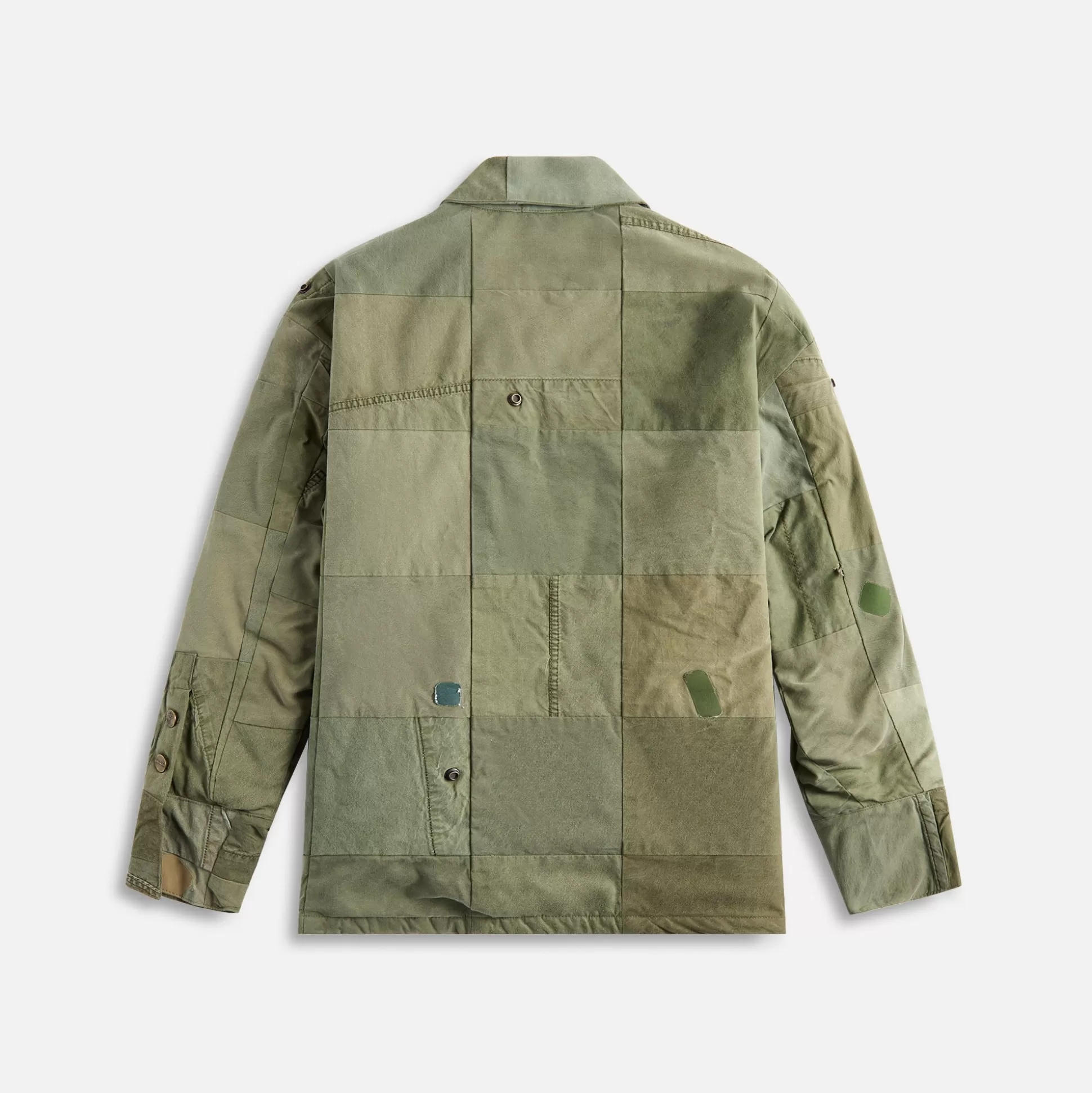 Outlet Greg Lauren scarwork sherpalined boxy Army