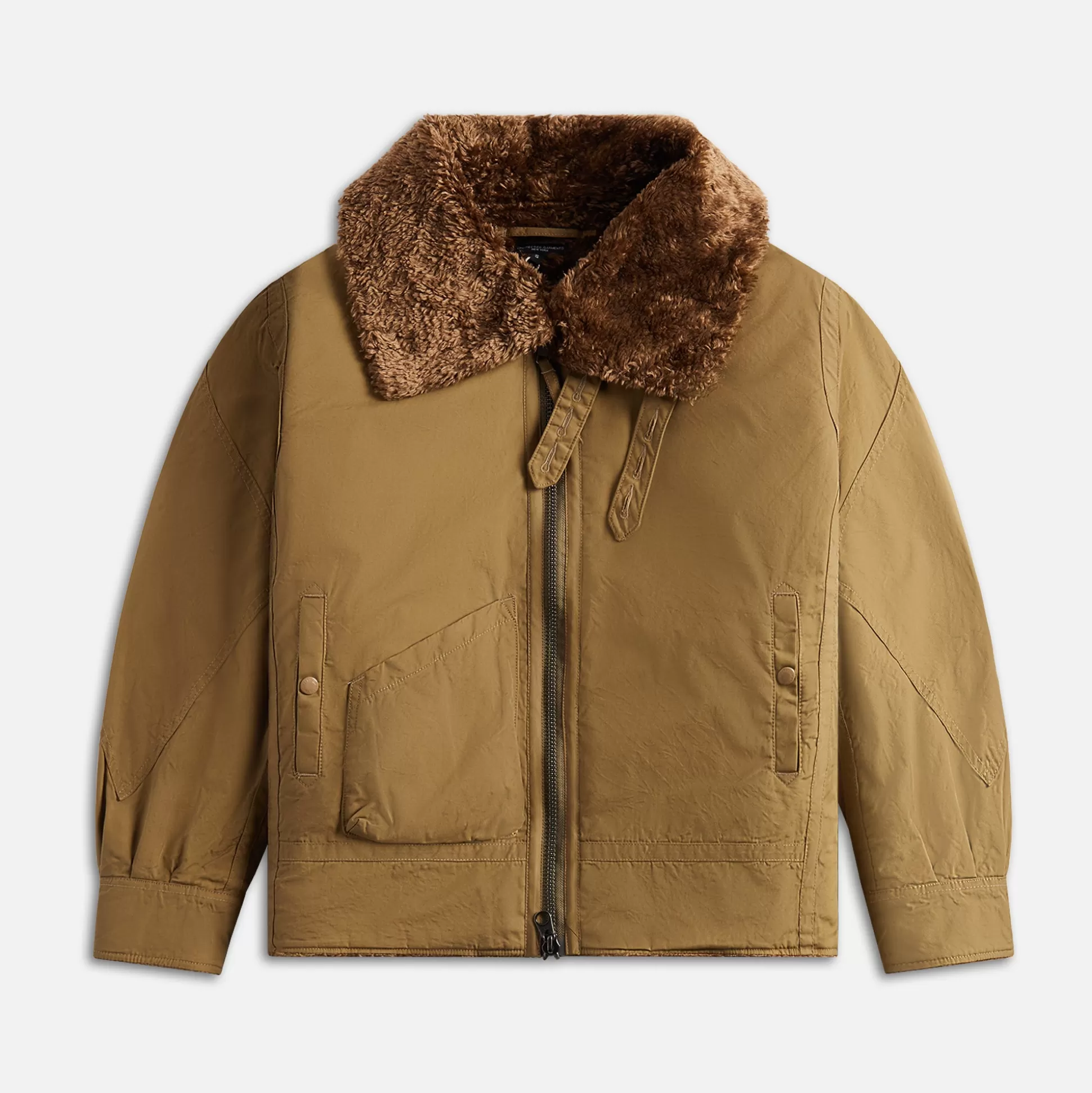 Shop Engineered Garments b3 jacket nyco twill Khaki