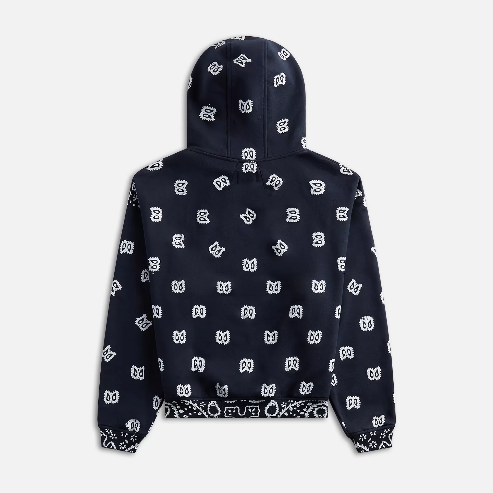 Fashion Rhude bandana print hoodie Vintage Black