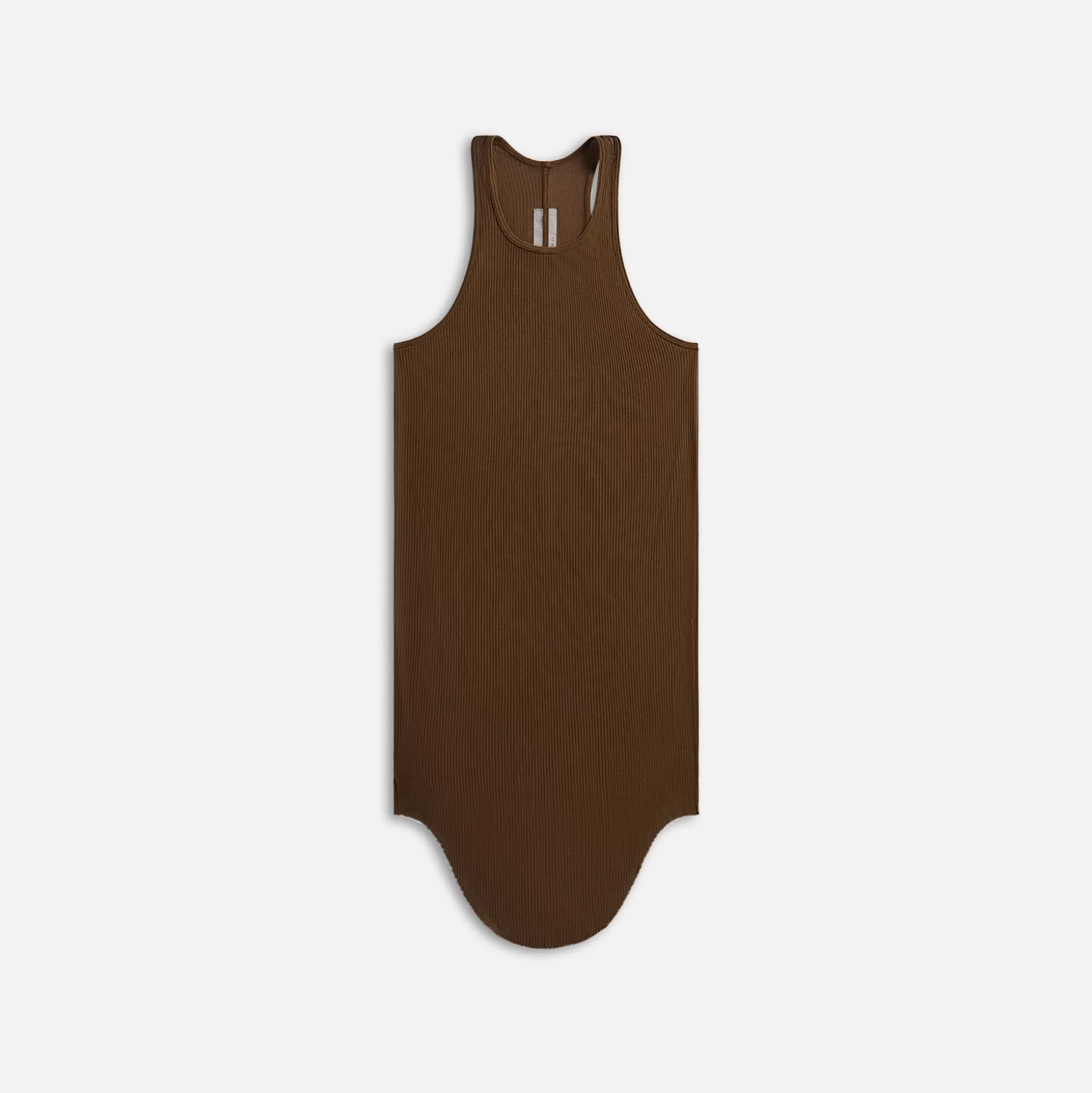 Shop Rick Owens basic rib tank top Bean