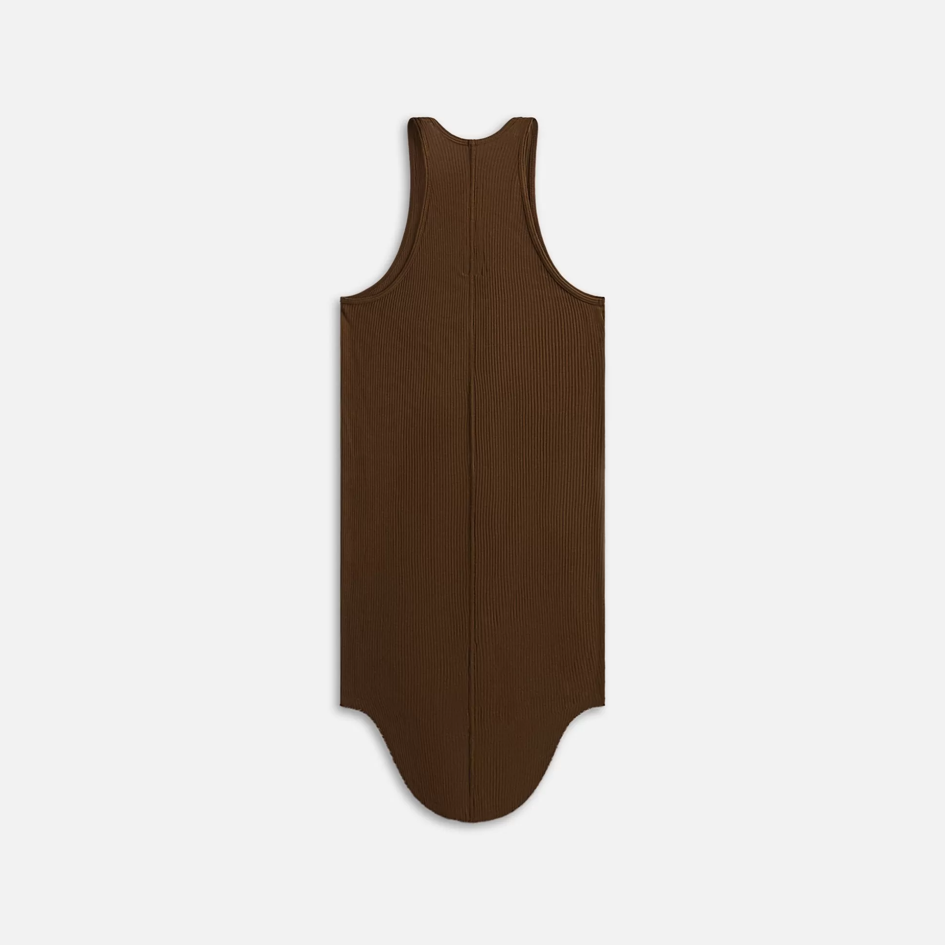 Shop Rick Owens basic rib tank top Bean