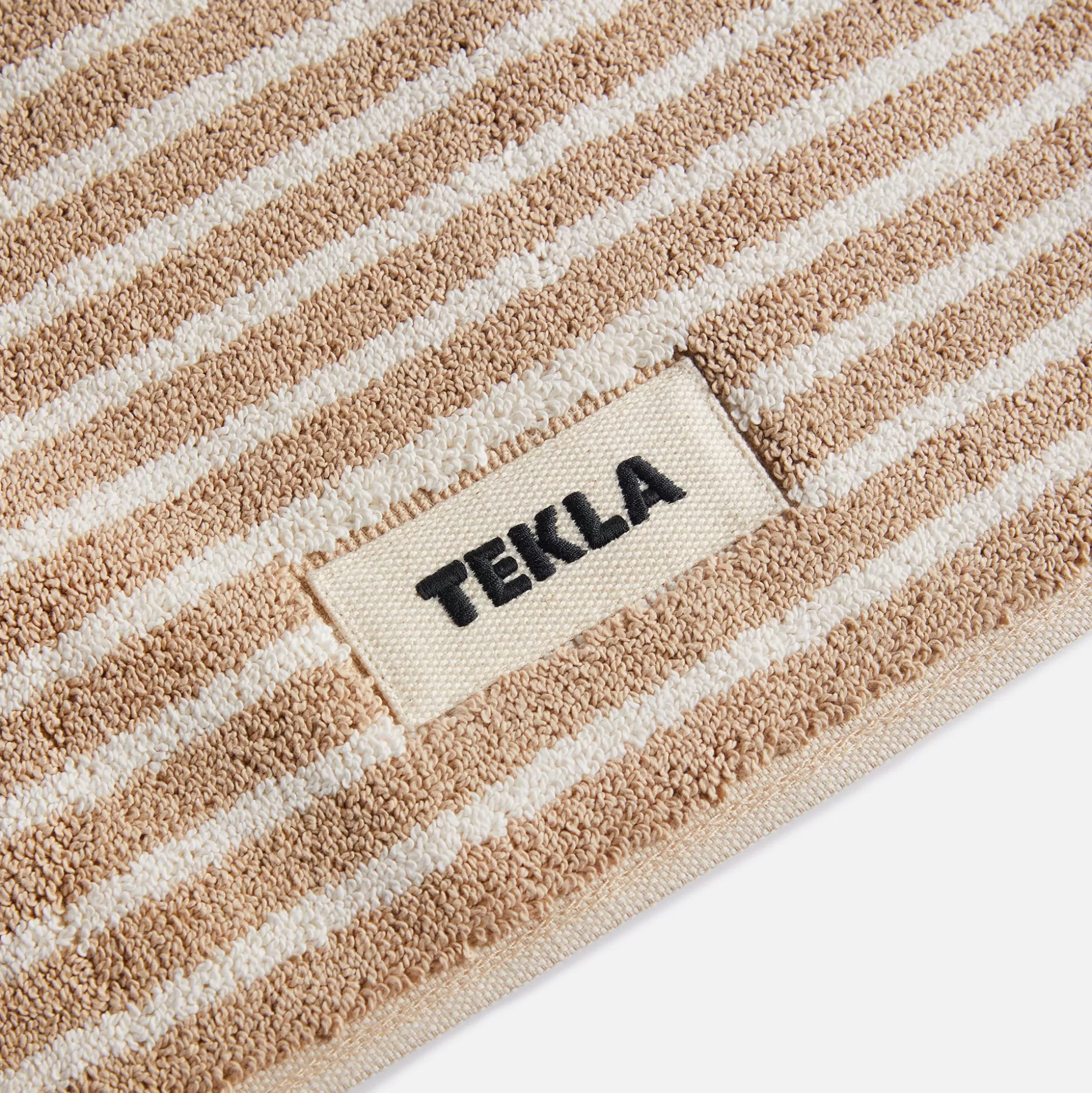 Shop Tekla bath mat Ivory Stripes