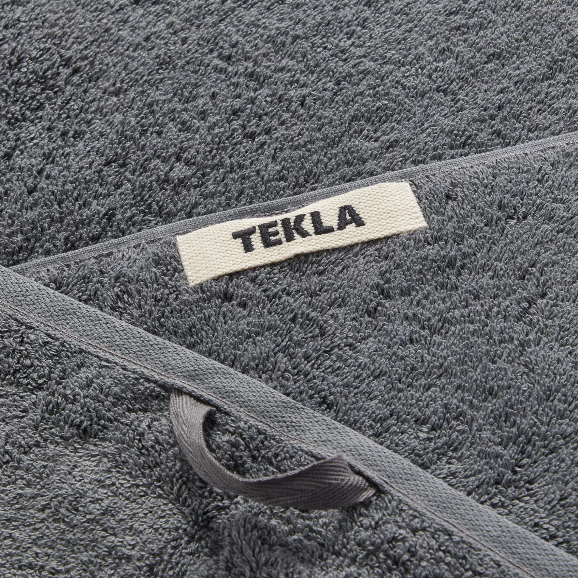 Cheap Tekla bath towel Charcoal