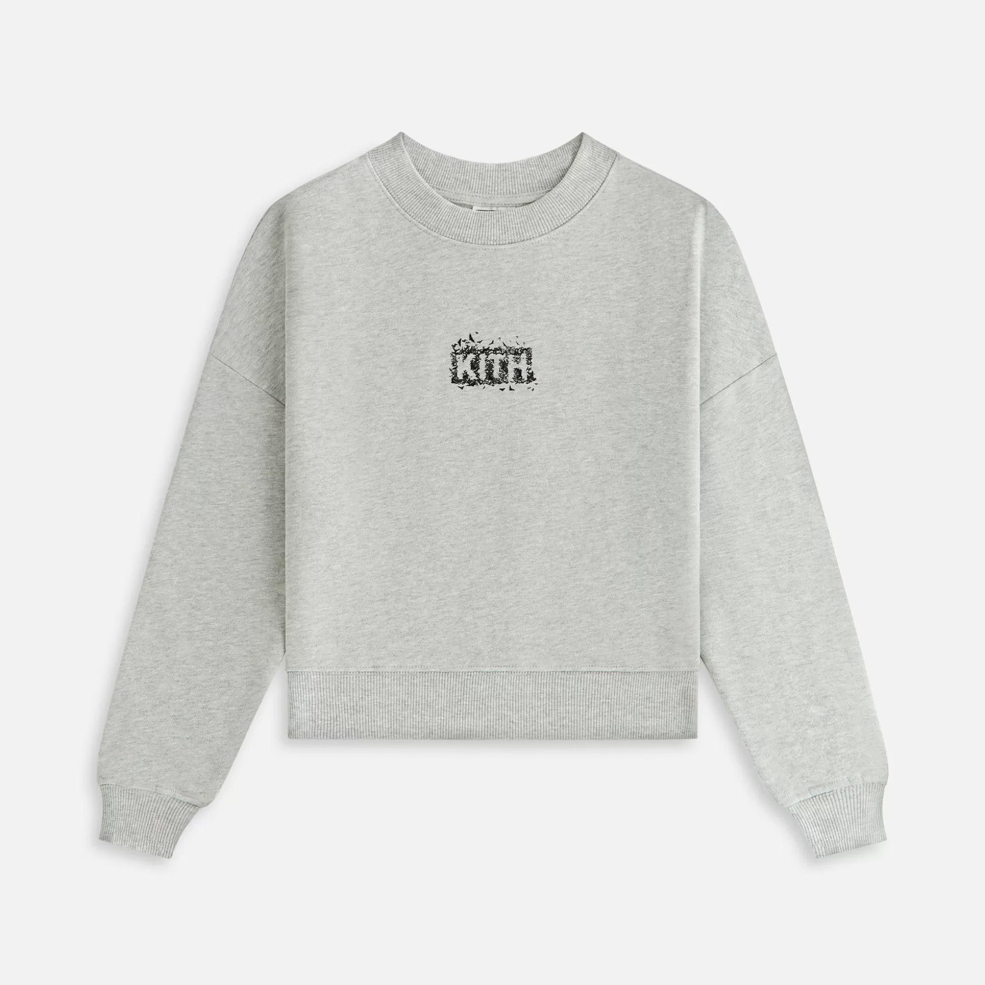 Clearance Kith Kids Batman | Bats Nelson Crewneck Light Heather Grey