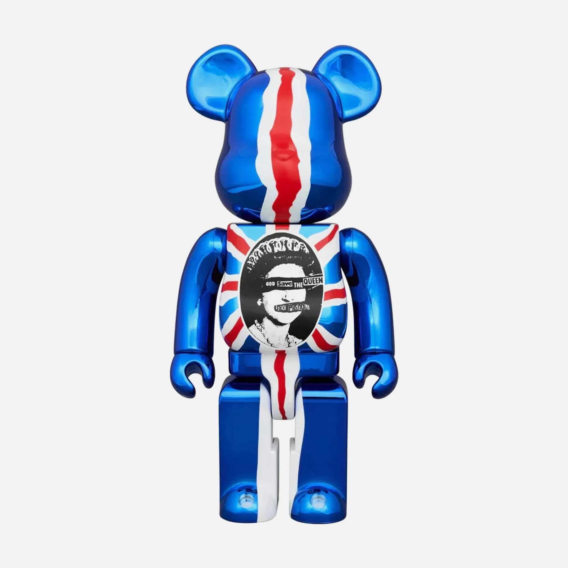 Outlet Medicom Toy be@rbrick sex pistols "god save the queen" chrome ver. 1000%