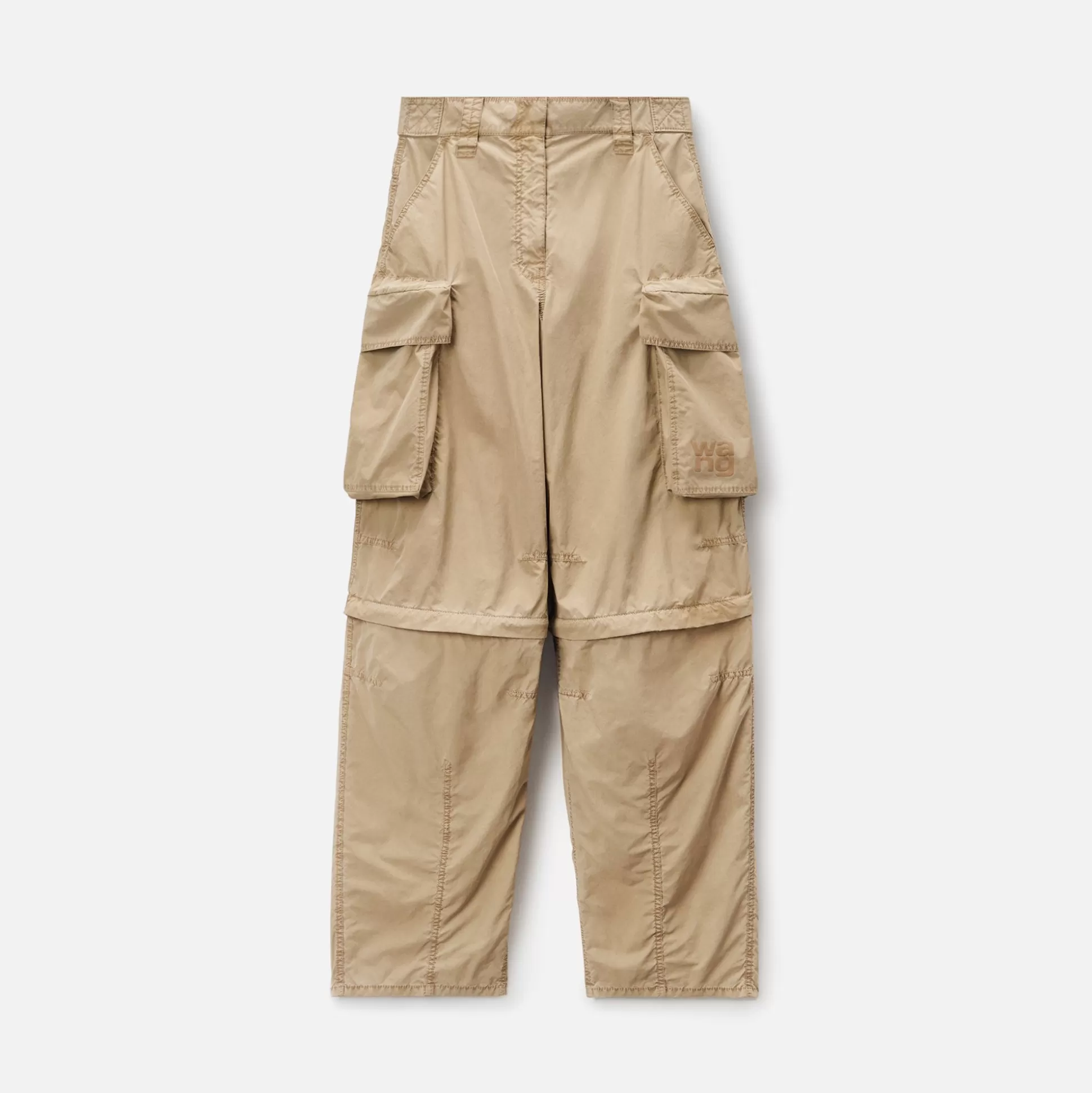 Clearance T by Alexander Wang big pocket knee zip cargo pant Chino