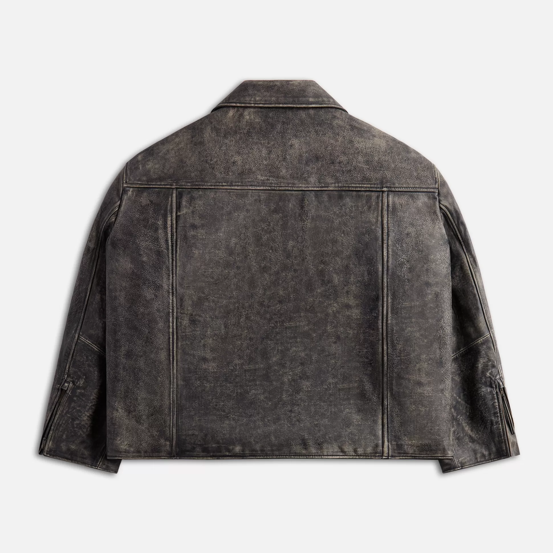 Cheap Acne Studios biker sanding leather jacket Black