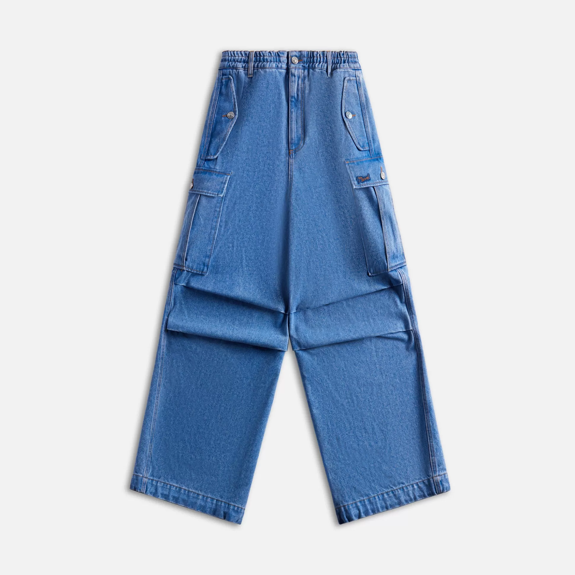 Best Marni bleached coated organic denim Cobalt