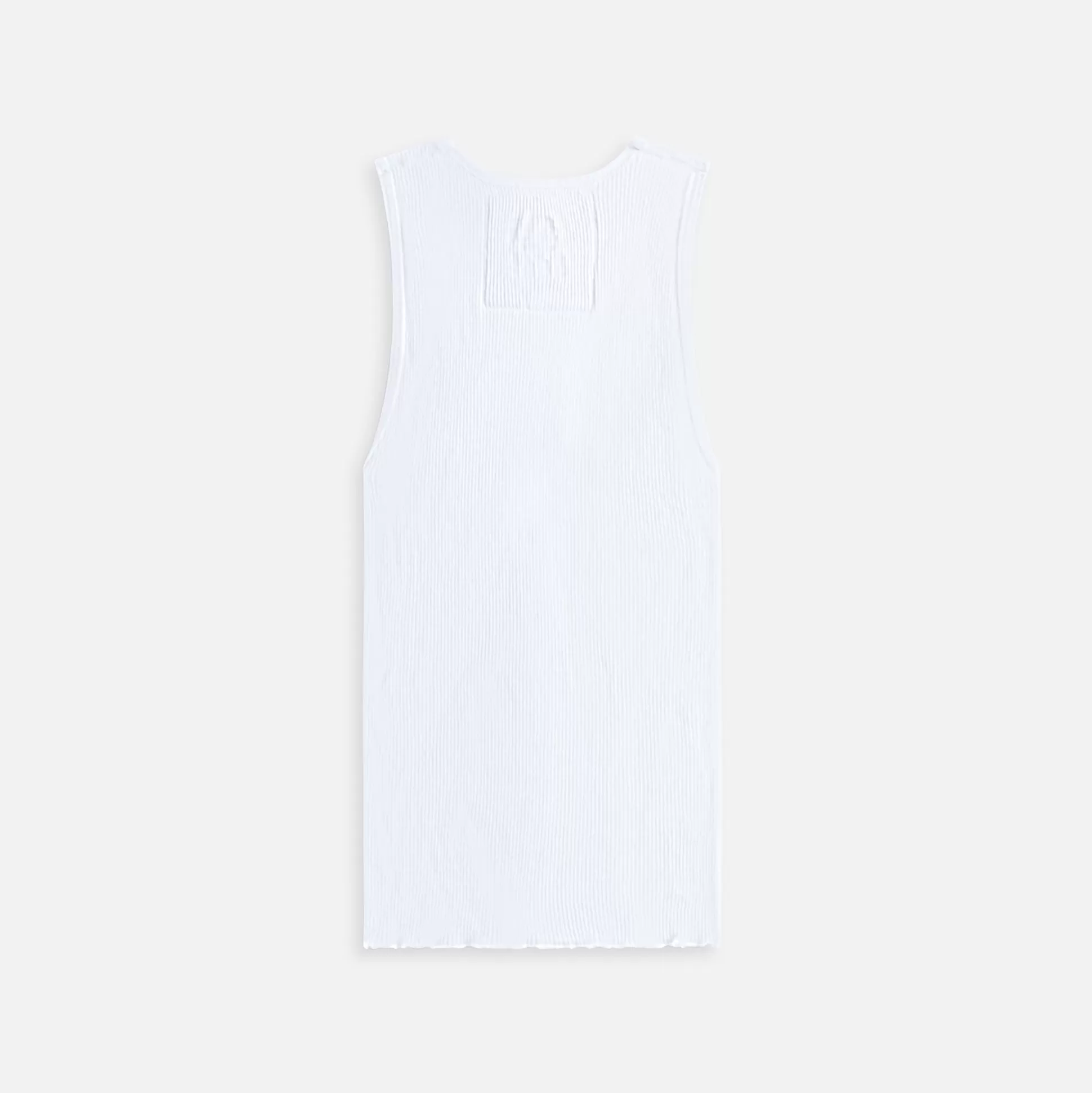 Outlet Sami Miro Vintage blue denim scrap tank White