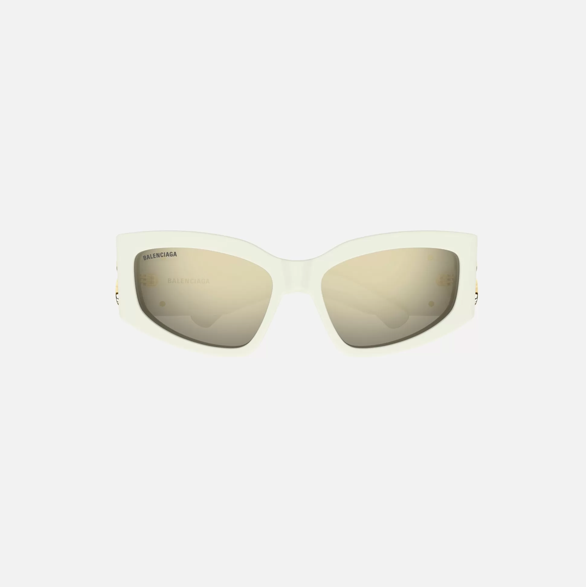 Shop Balenciaga bossy cat sunglasses White