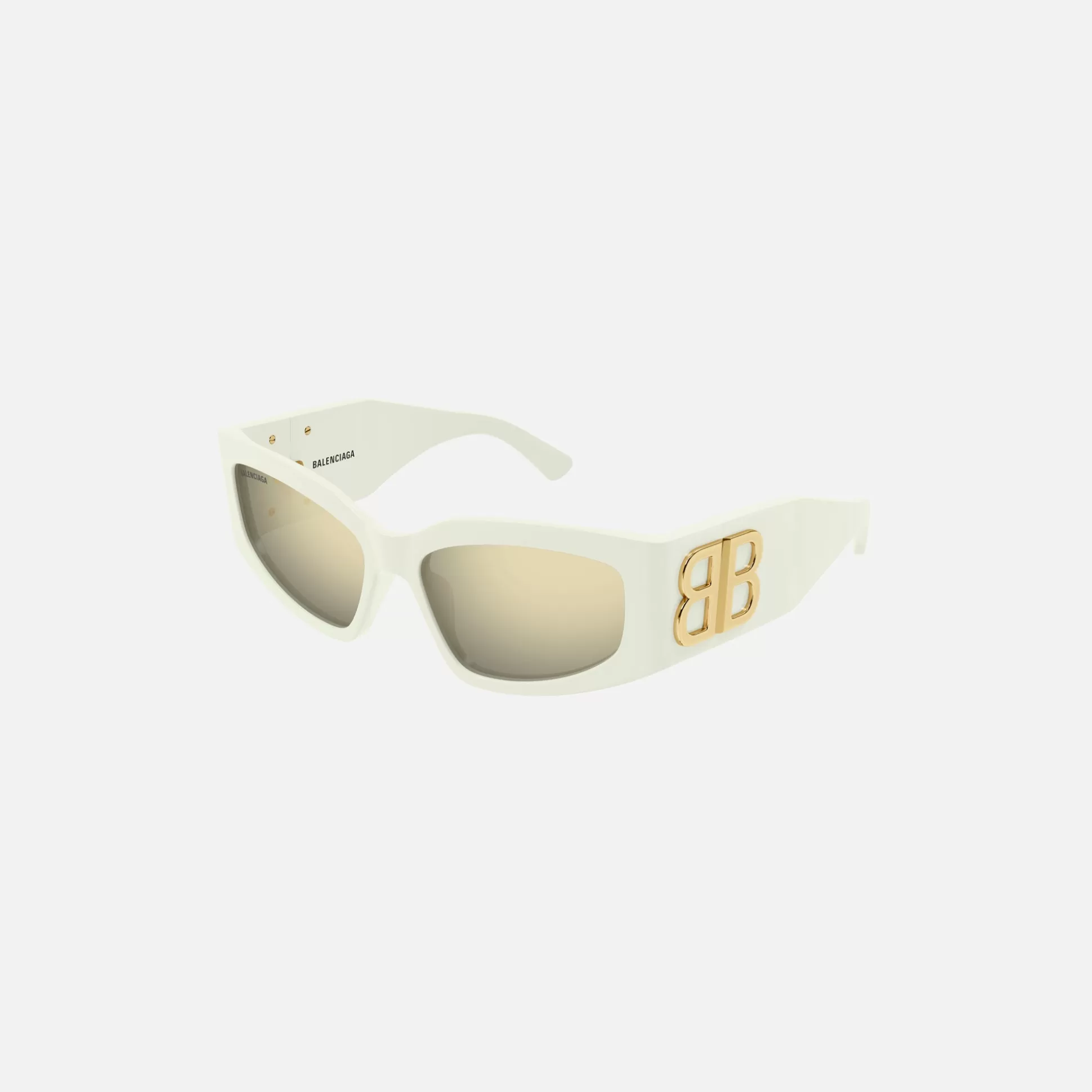 Shop Balenciaga bossy cat sunglasses White