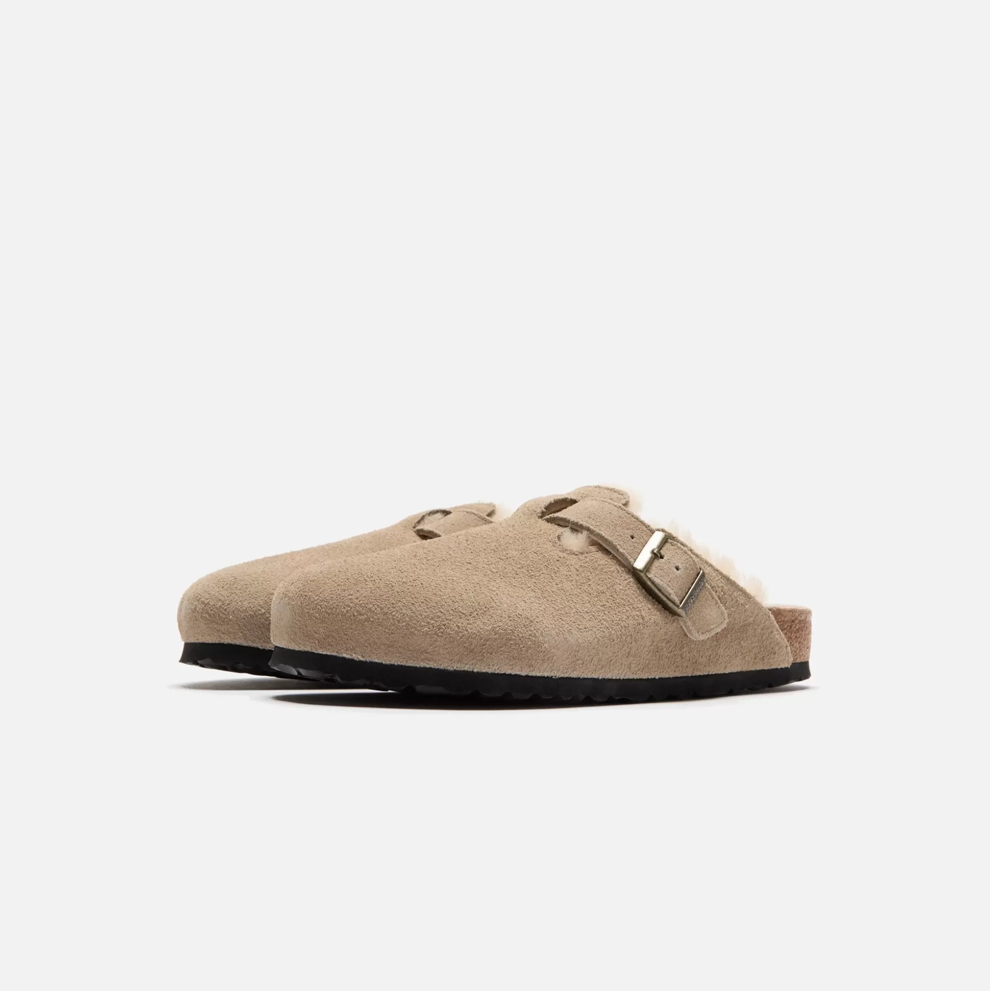 Cheap Birkenstock boston shearling suede