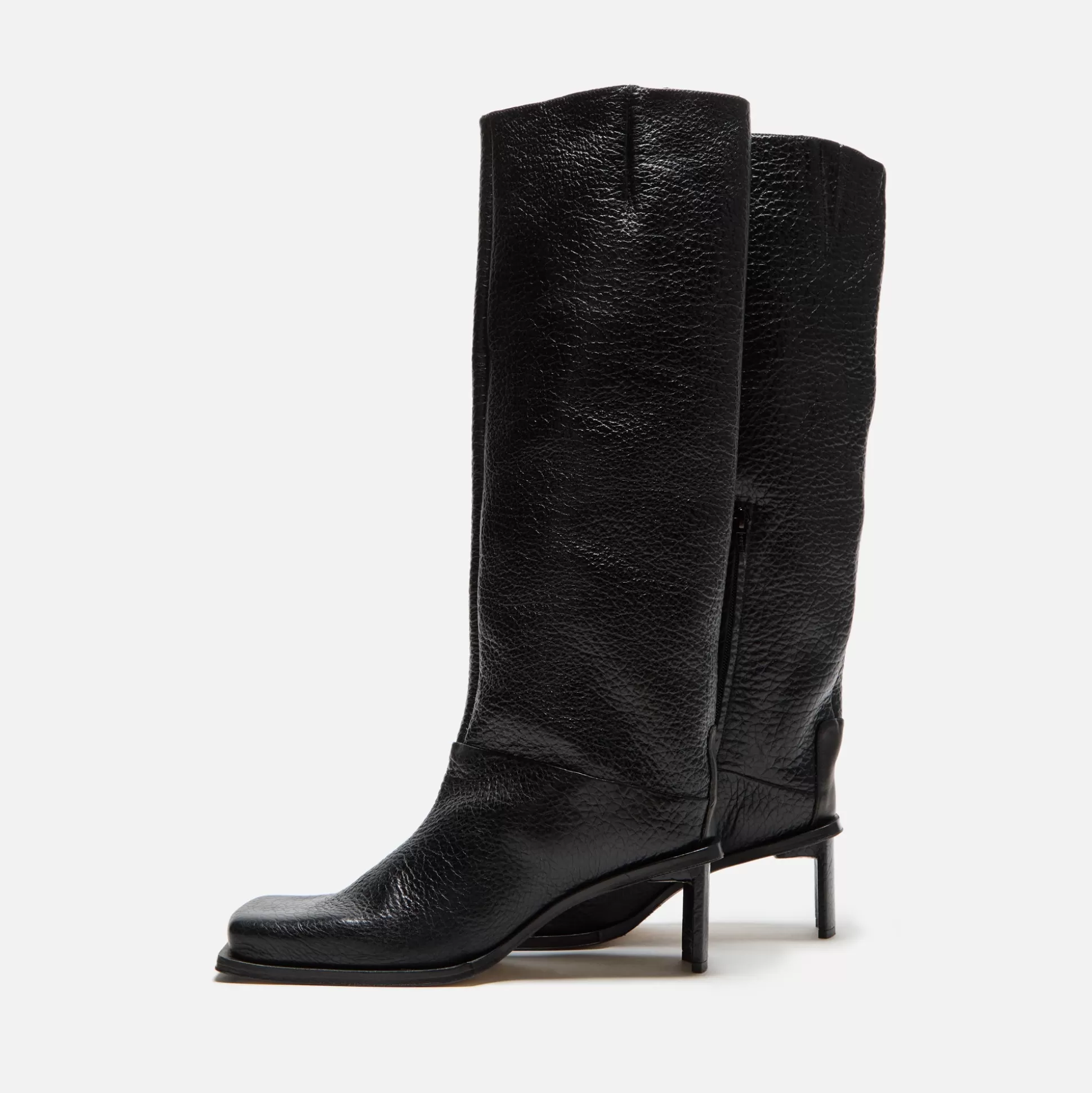 Flash Sale Miista brianna grain tall boots Black