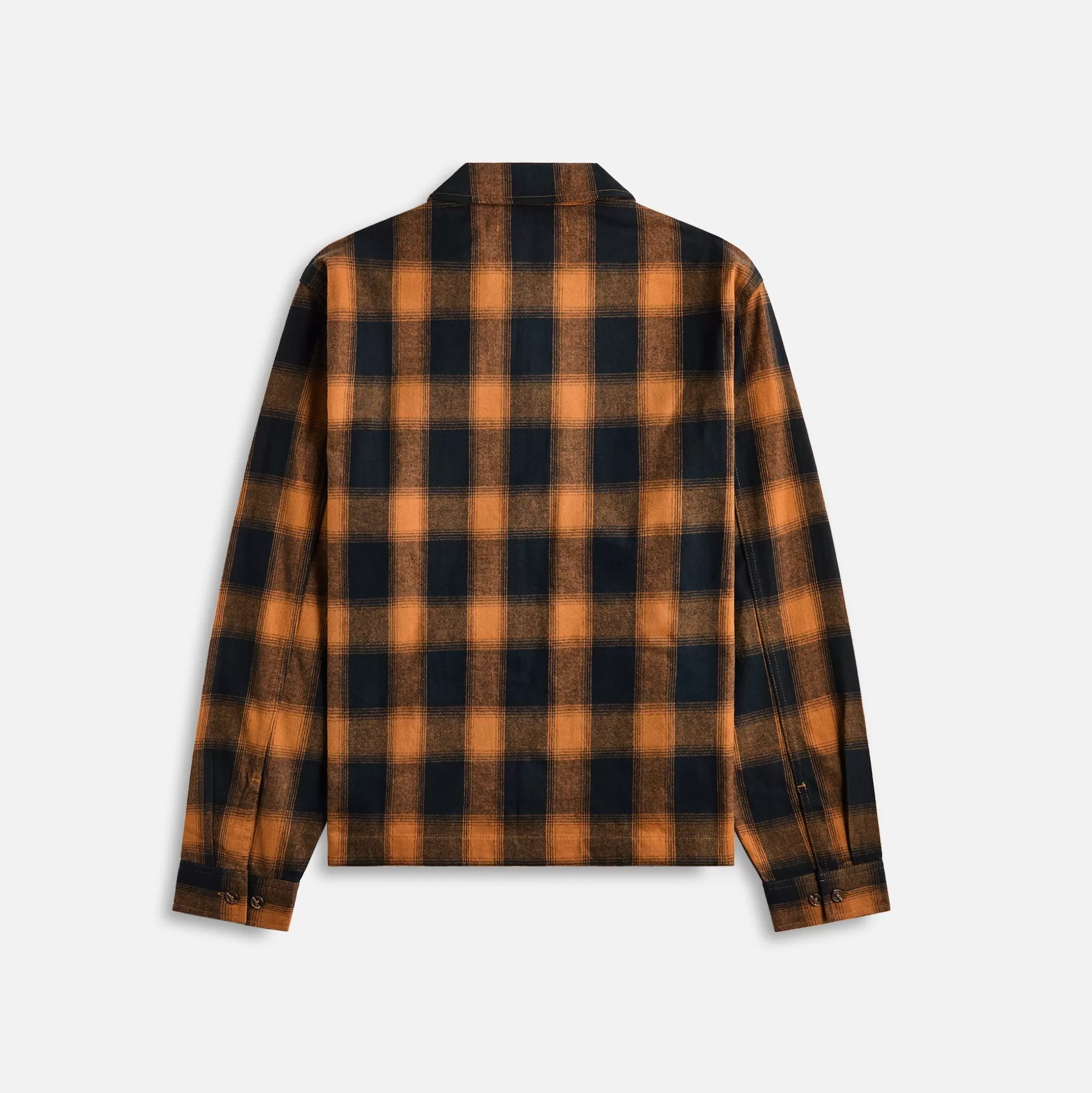 Discount Awake NY brushed flannel shirt jacket Orange Multi