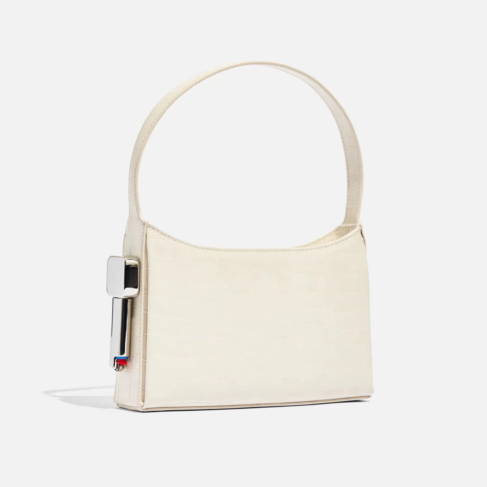 Best Sale Edie Parker burn shoulder bag White Croc