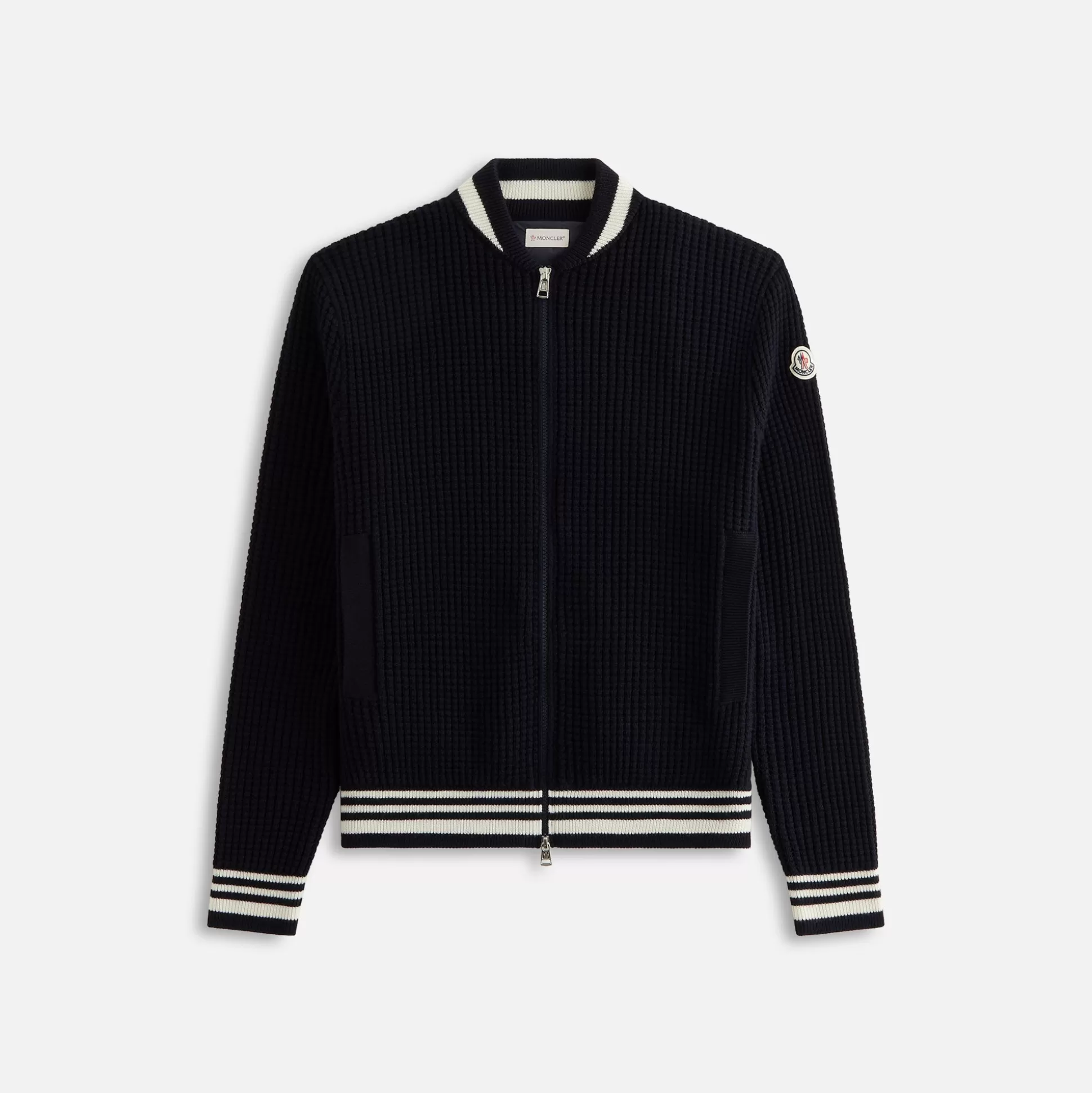 Best Moncler cardigan extrafine wool Navy