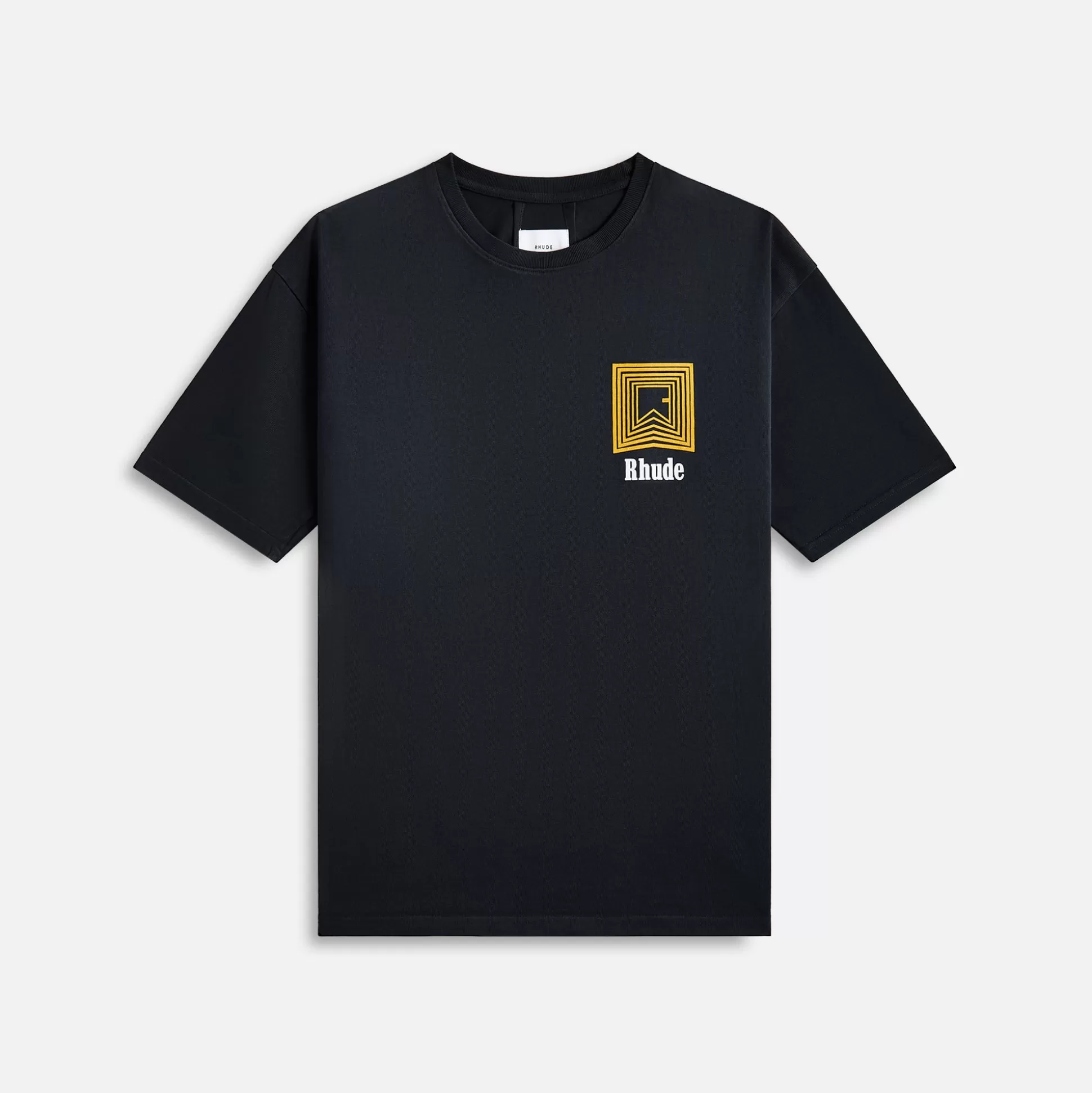 New Rhude chevron logo repeat tee Vintage Black