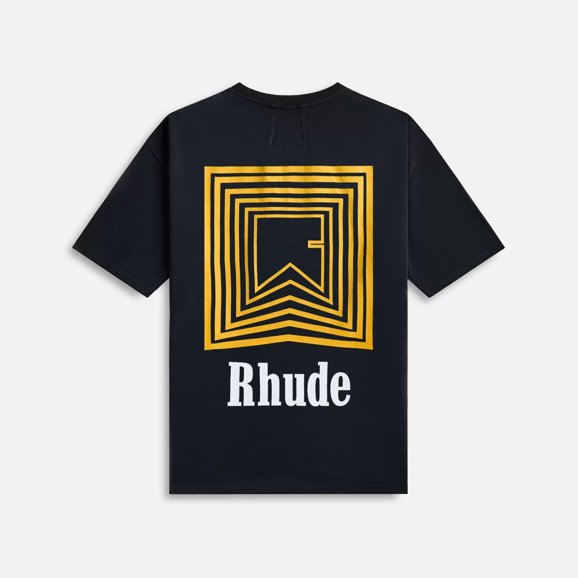 New Rhude chevron logo repeat tee Vintage Black