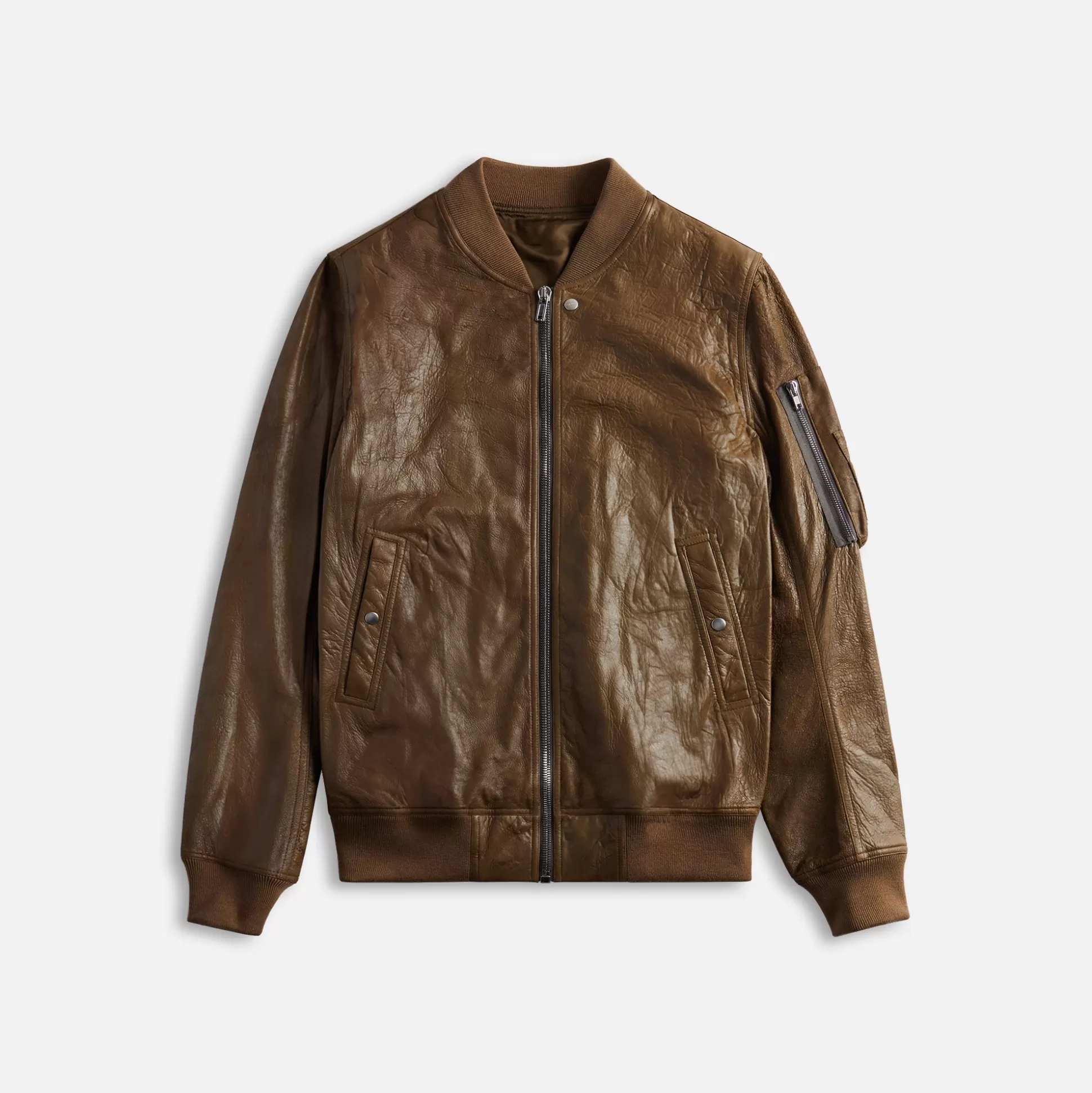 Cheap Rick Owens classic flight jacket Bean