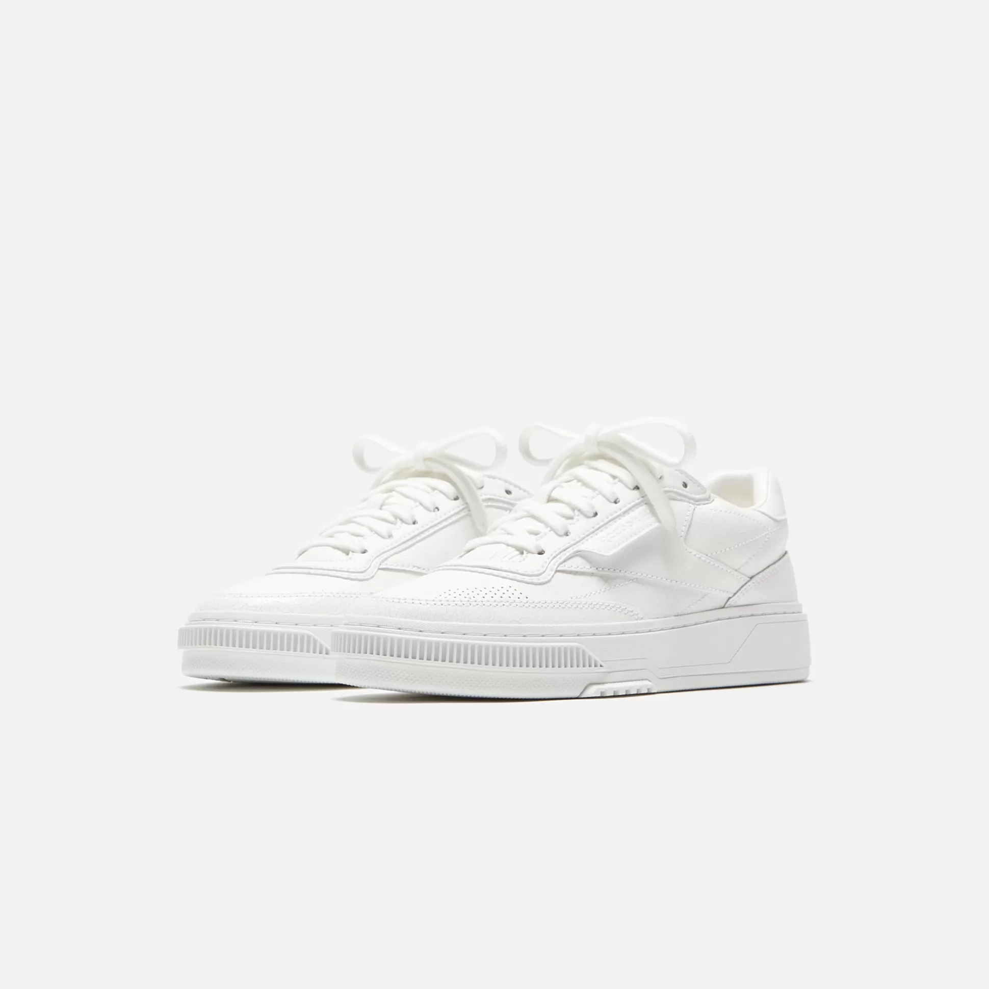 Clearance Reebok club c ltd Cracked Leather White