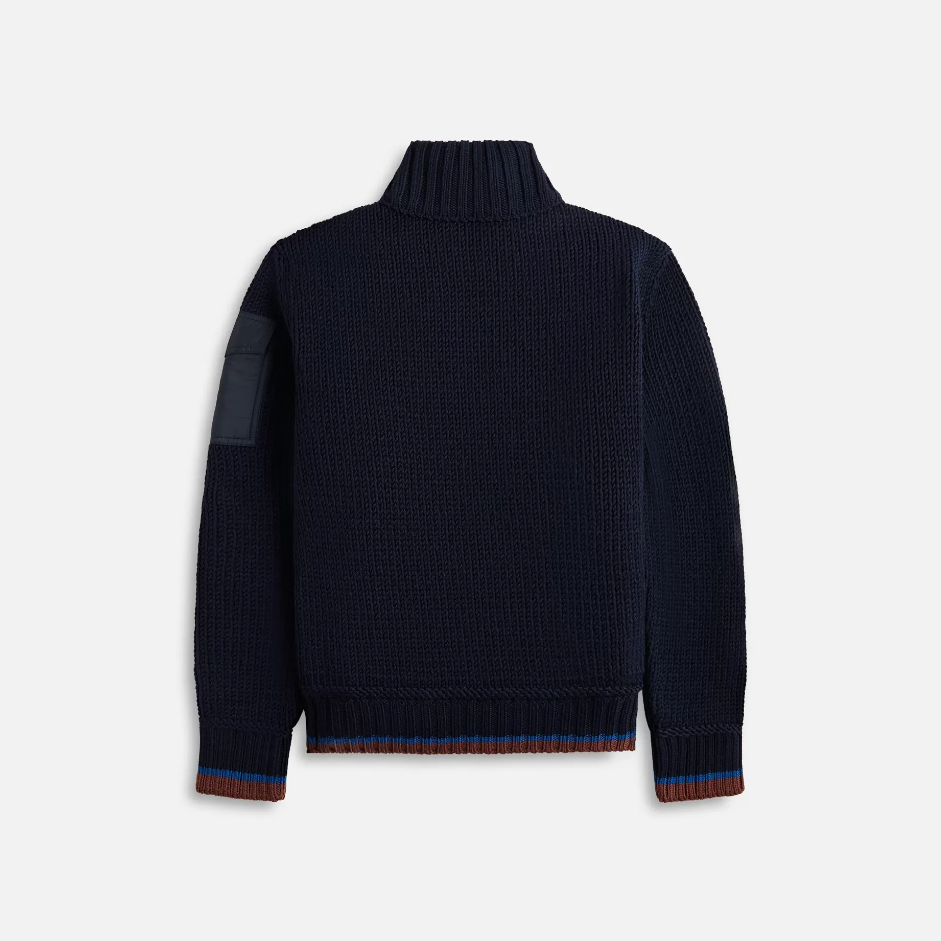 Store Moncler comfort round wool cardigan Navy