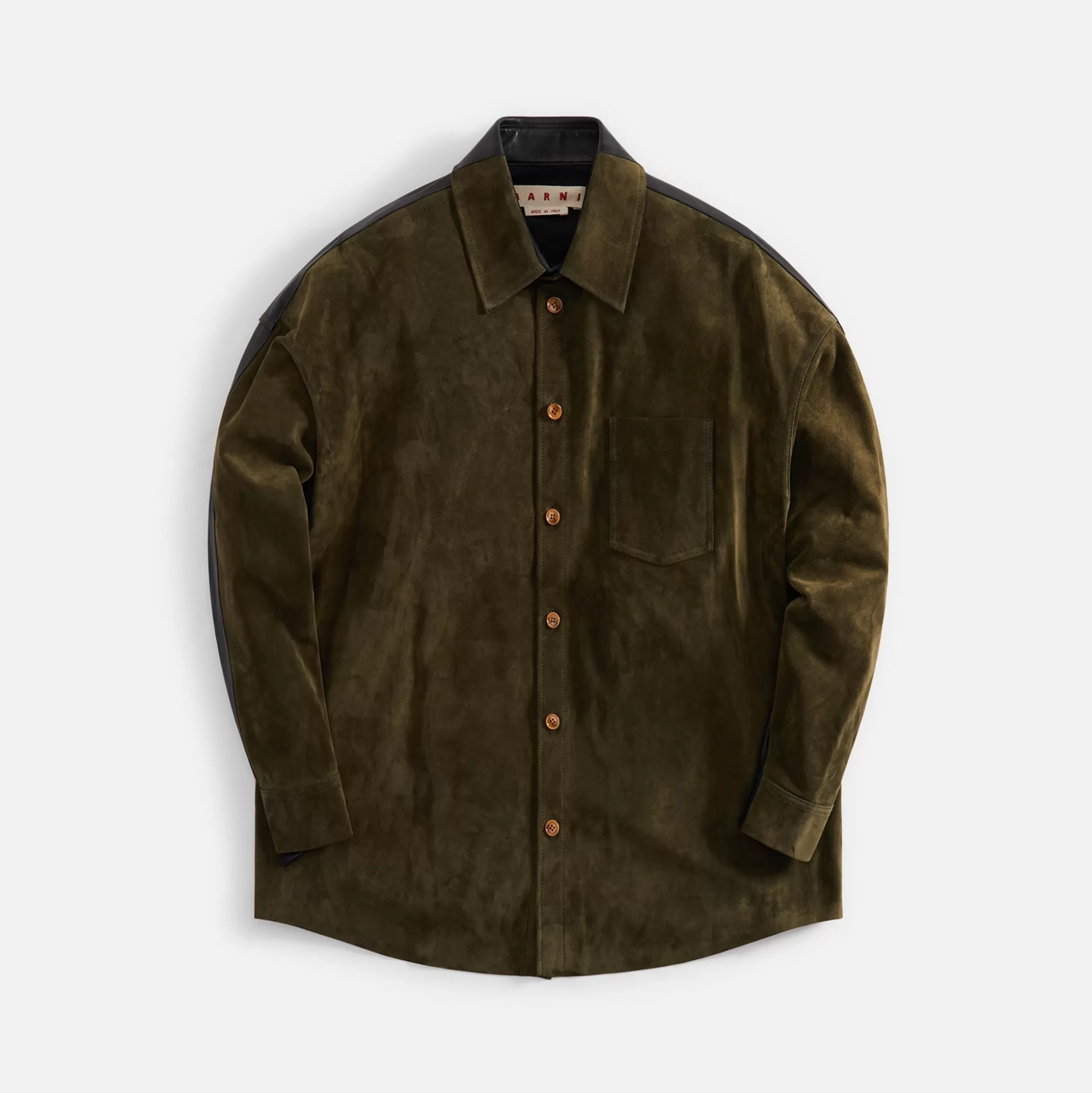 Shop Marni compact shirt Dark Olive