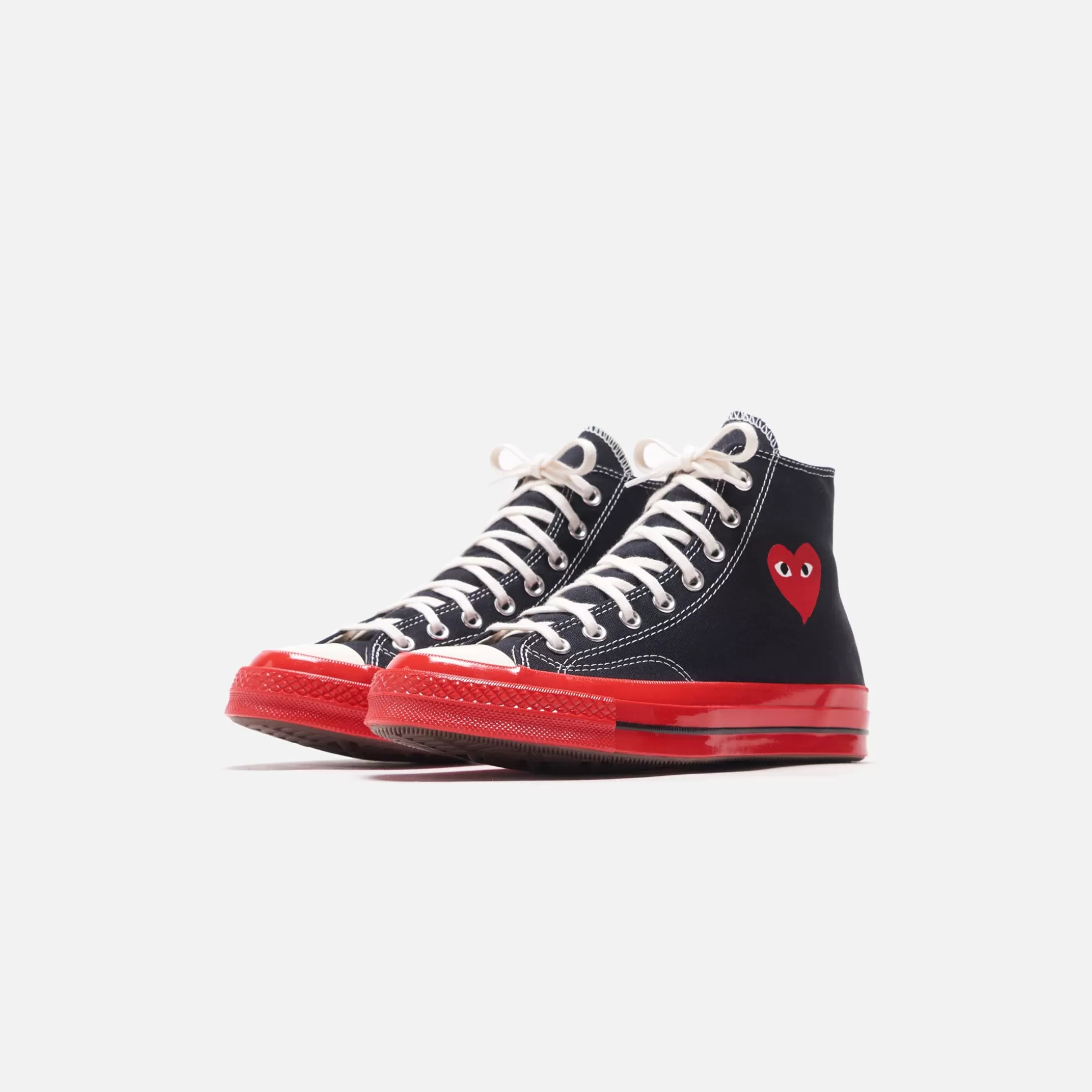 Clearance CDG Pocket converse x comme des garçons cdg play red sole high top Black