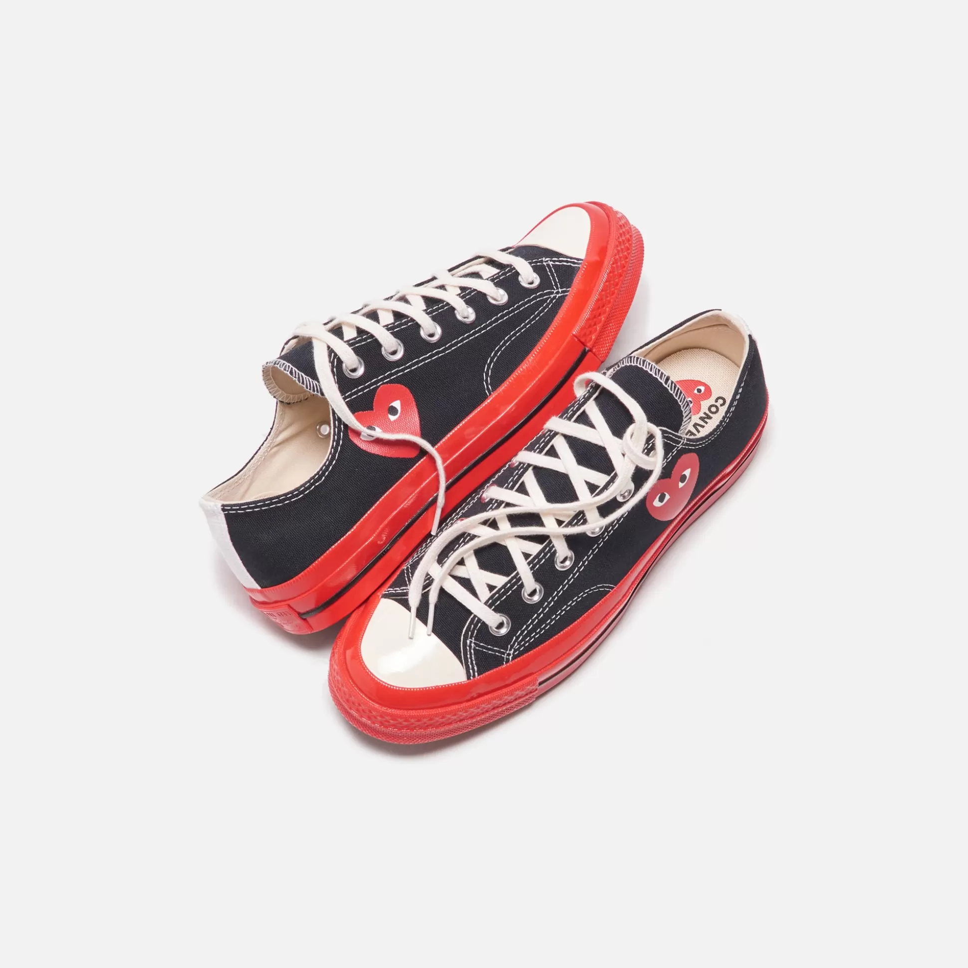 Outlet CDG Pocket converse x comme des garçons cdg play red sole low top Black