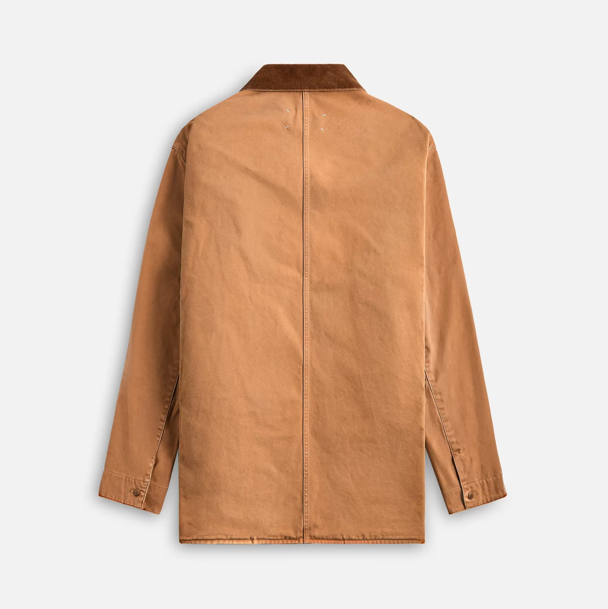 Shop Maison Margiela cotton canvas jacket Ochre