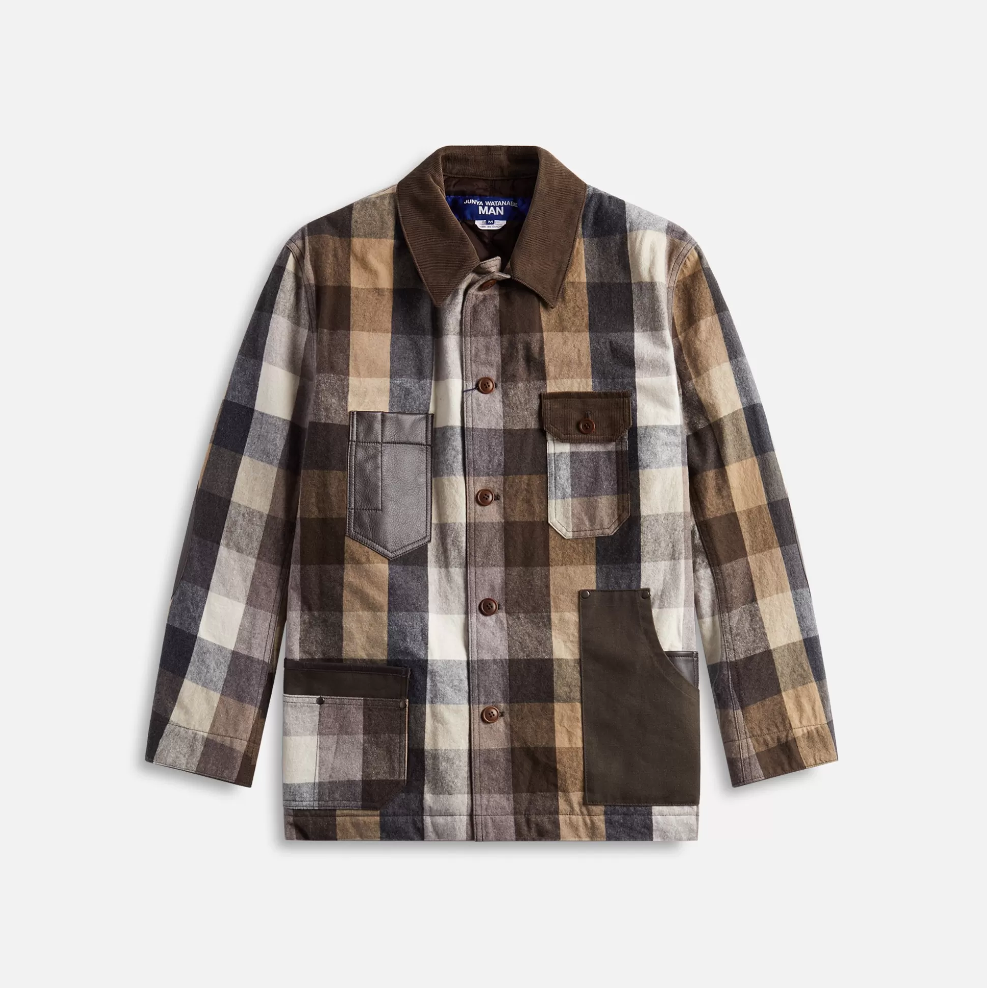 Discount Junya Watanabe Man cotton corduroy leather flannel Flannel Check