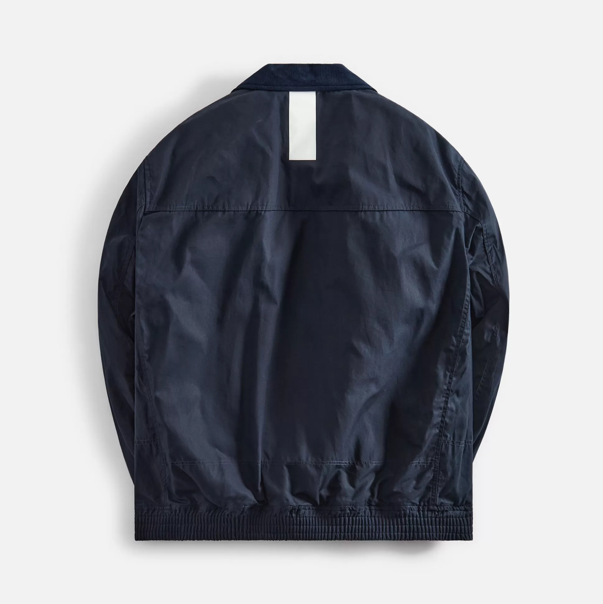 Cheap CDG Homme cotton weather oil cloth jacket Navy