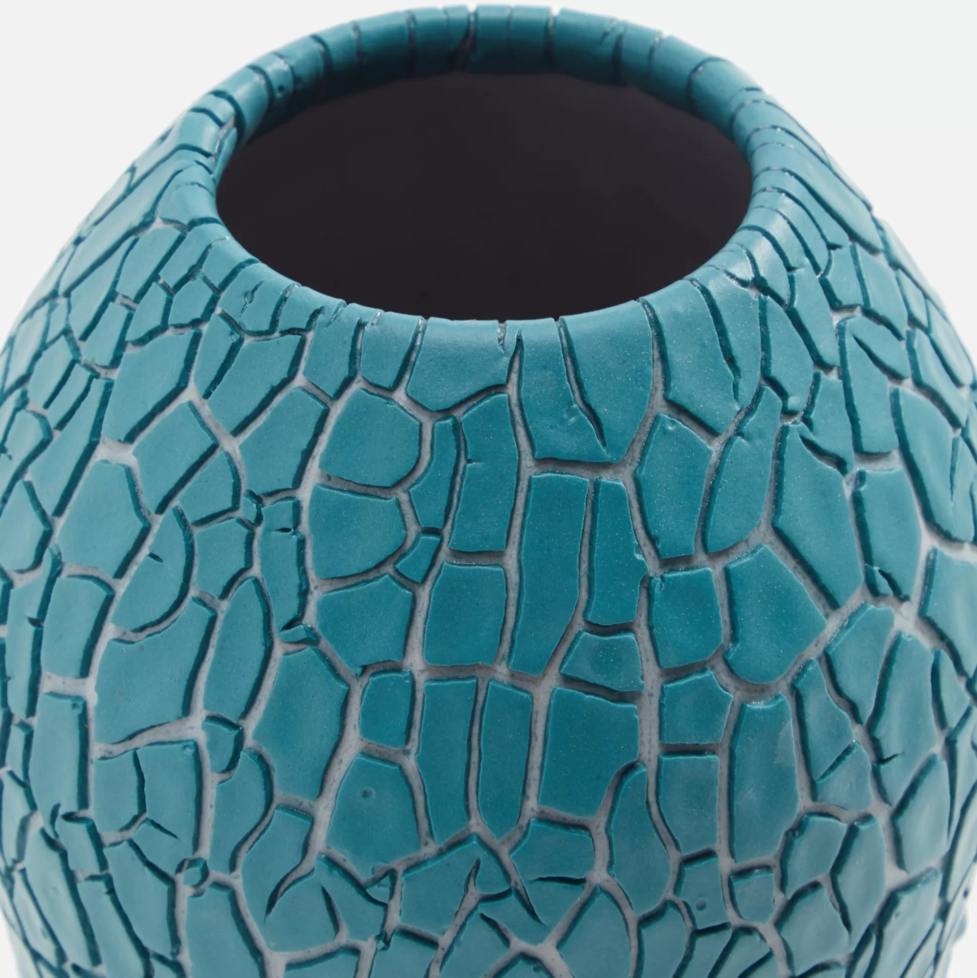 Shop Houseplant crackle vase by seth Light Blue