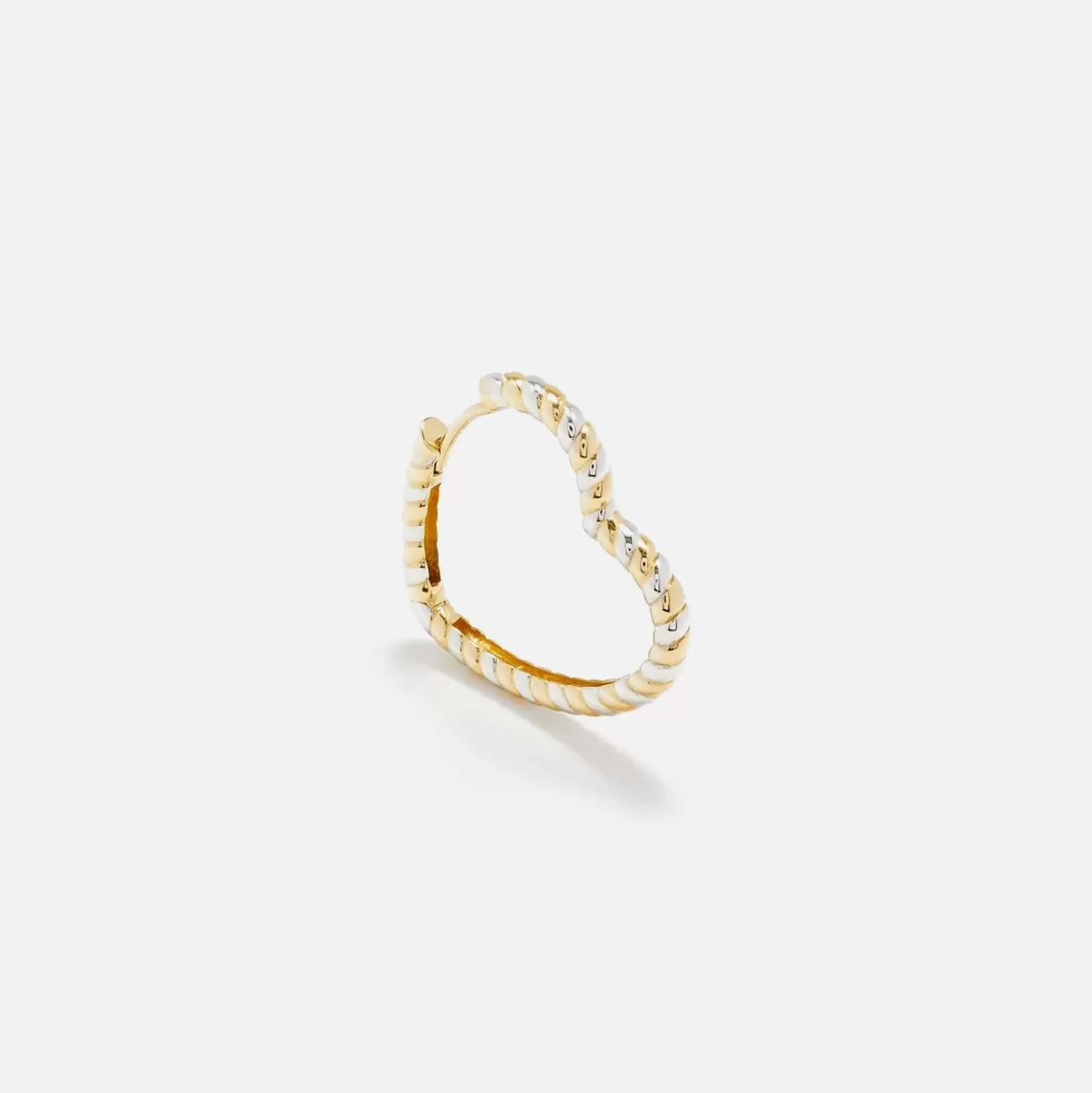 Store Yvonne Leon creole coeur gold single Yellow Gold