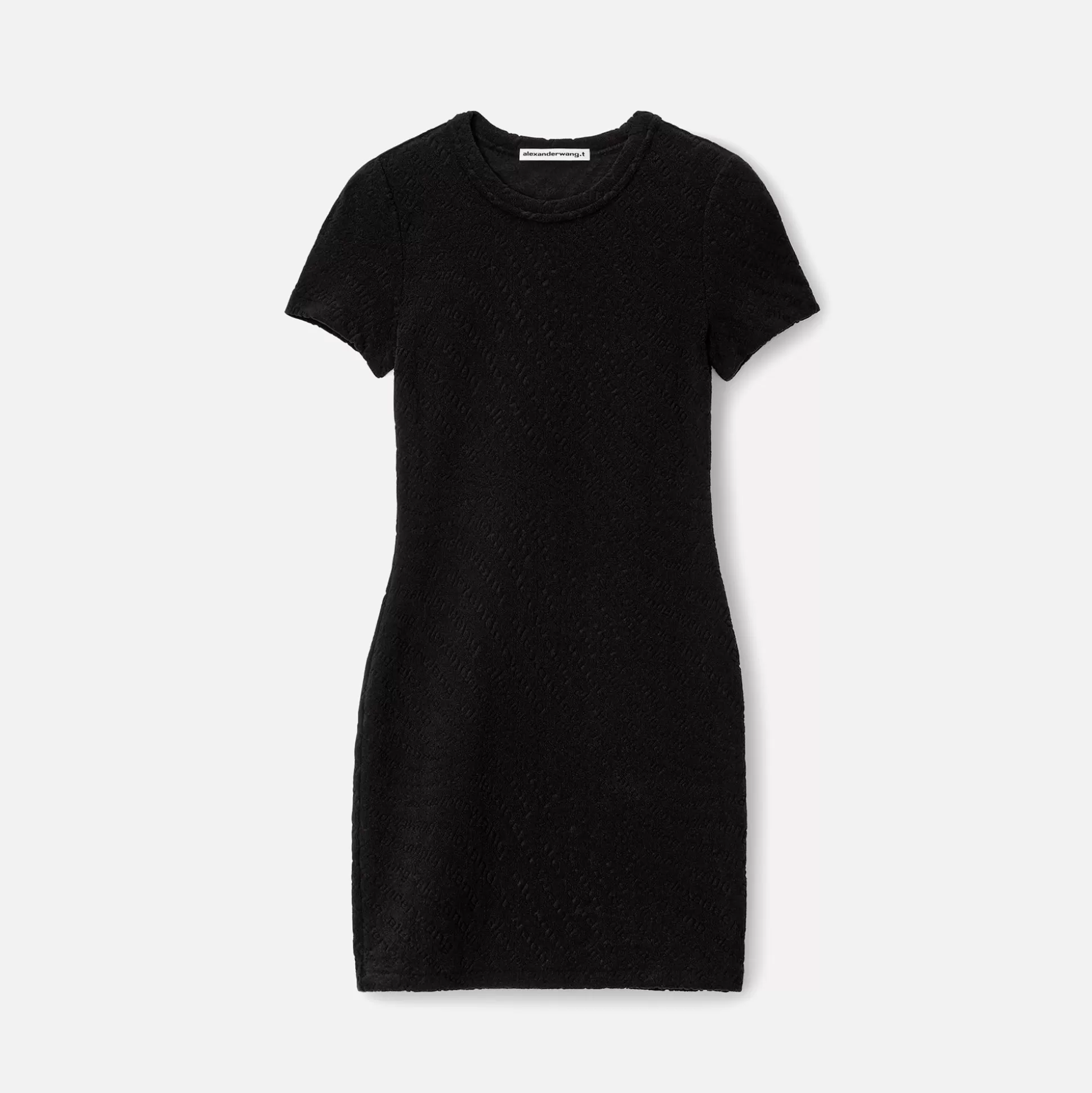 Online T by Alexander Wang crew neck dress Black