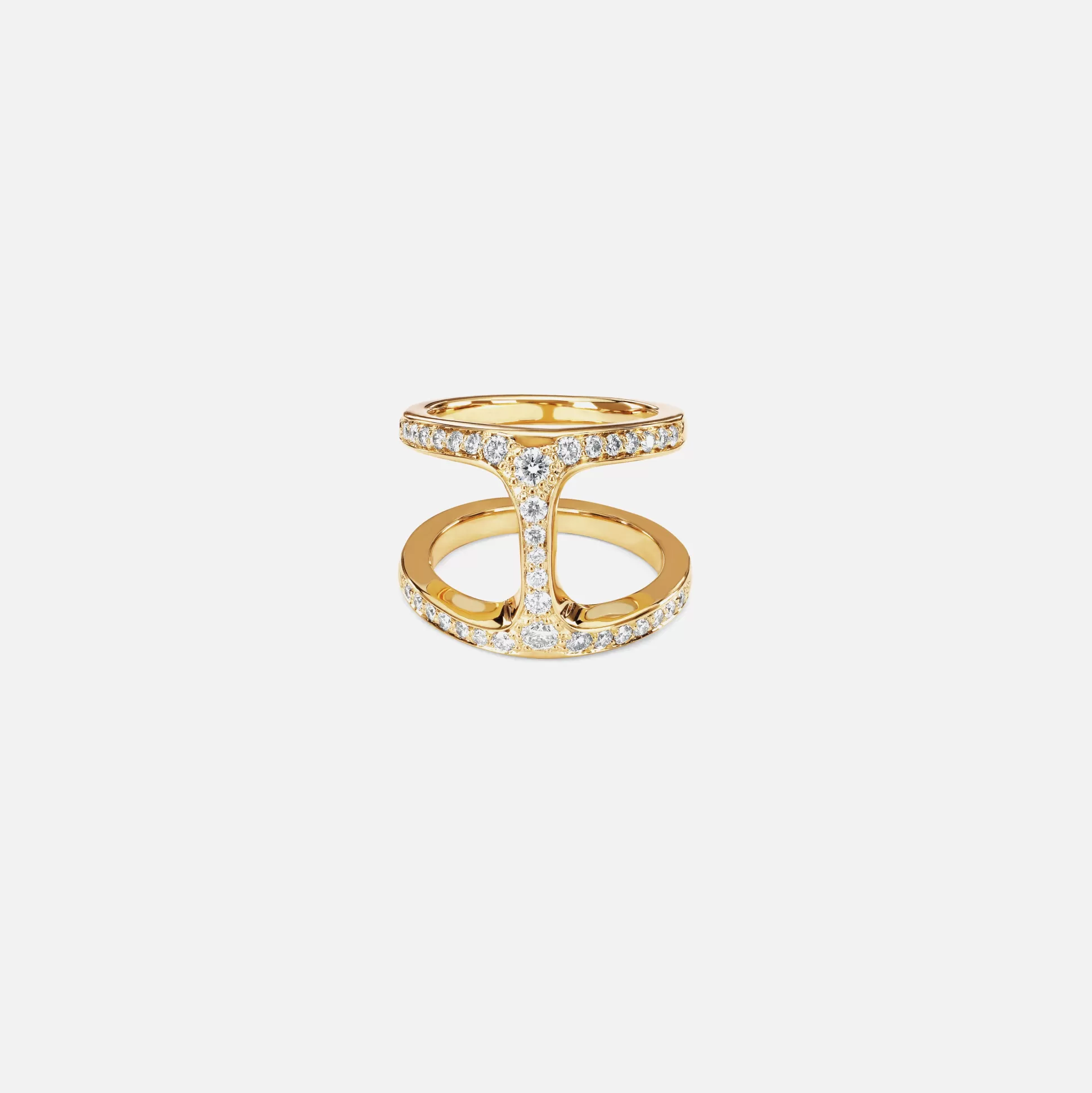 Clearance Hoorsenbuhs dame phantom ring with diamonds 18K Yellow Gold