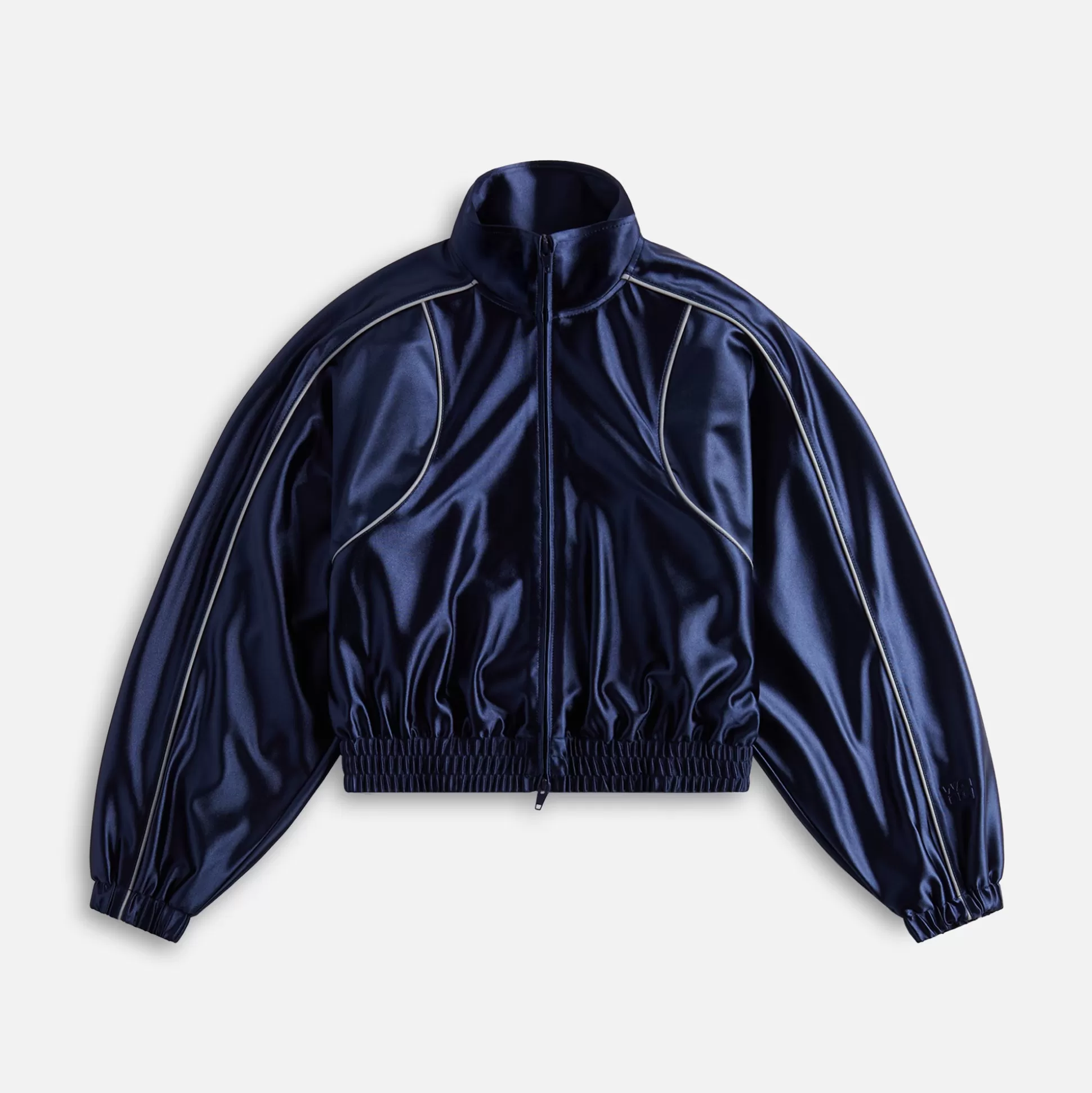 Discount T by Alexander Wang deconstructed track jacket Navy Grey