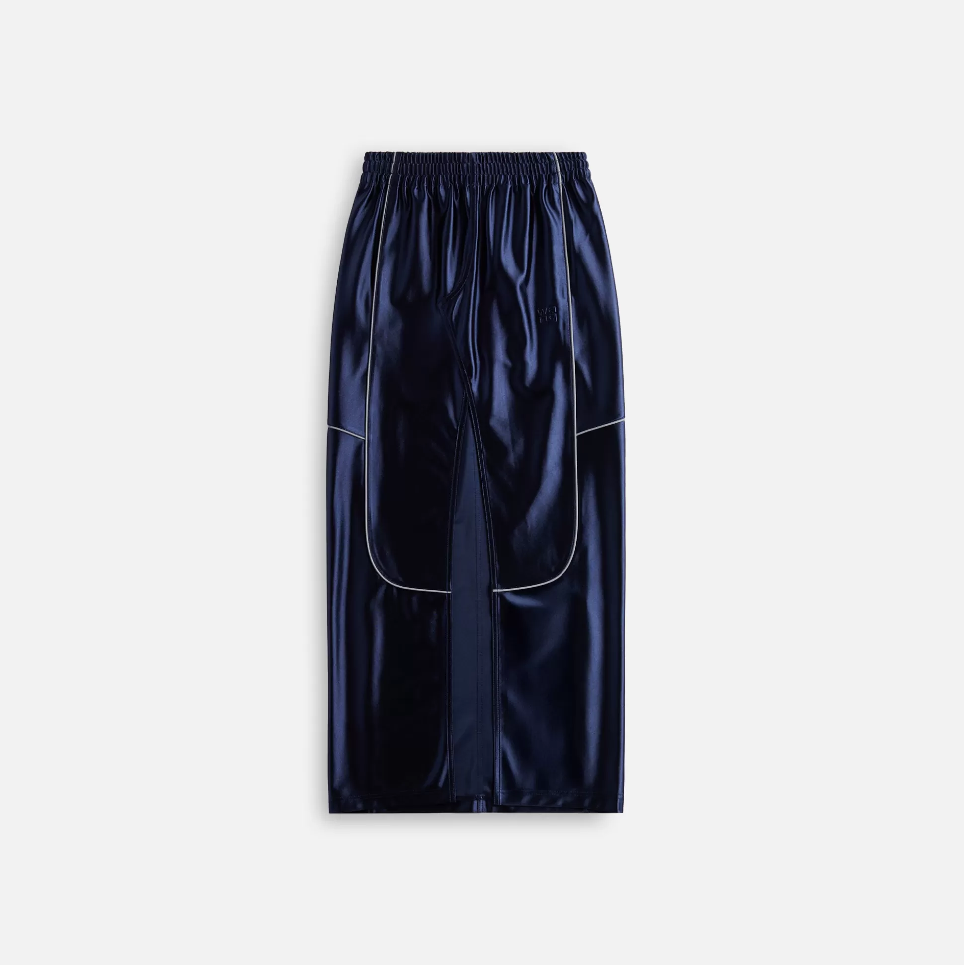 Best Sale T by Alexander Wang deconstructed tube skirt Navy Grey