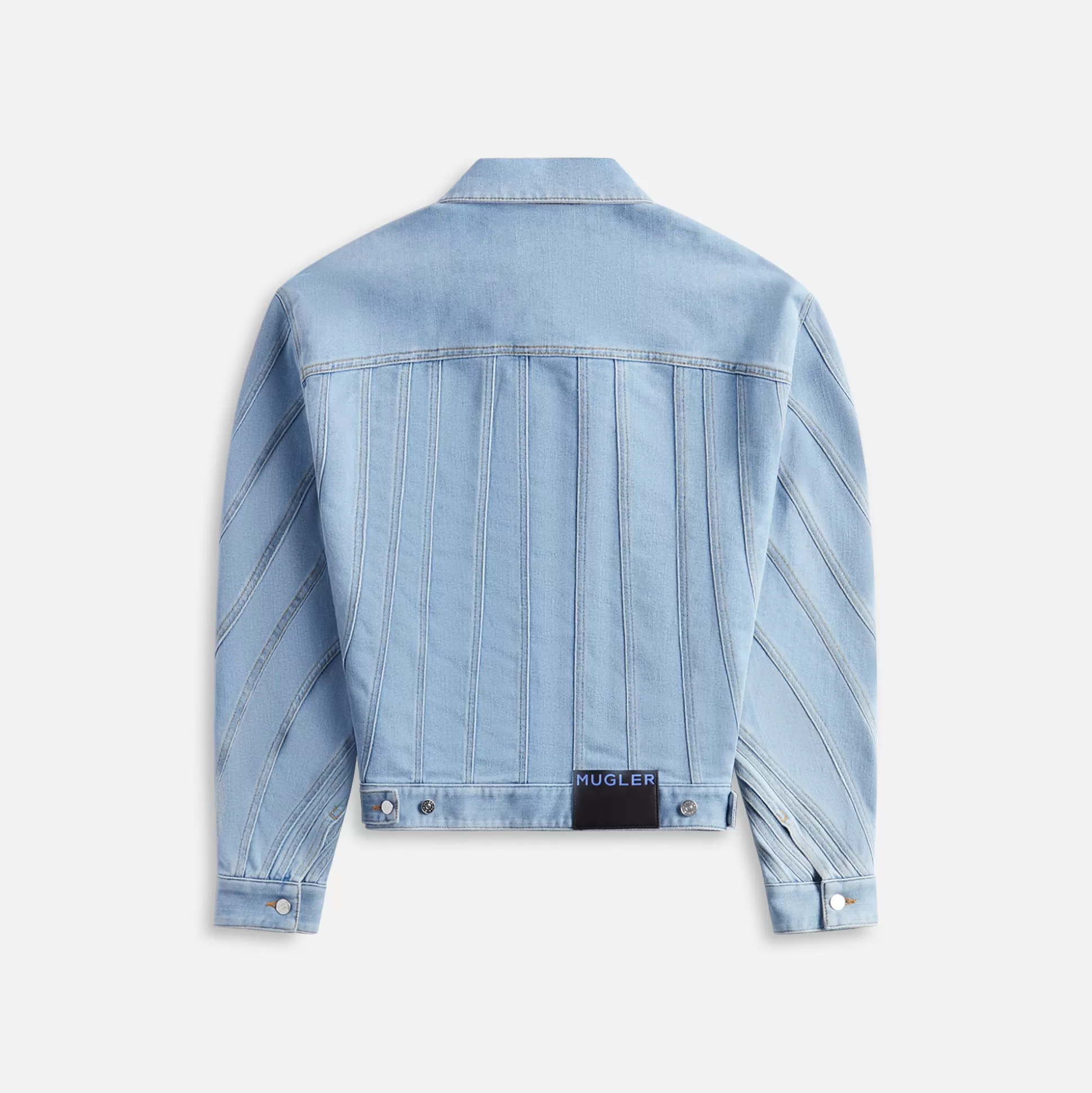 Clearance Mugler denim jacket Light Blue