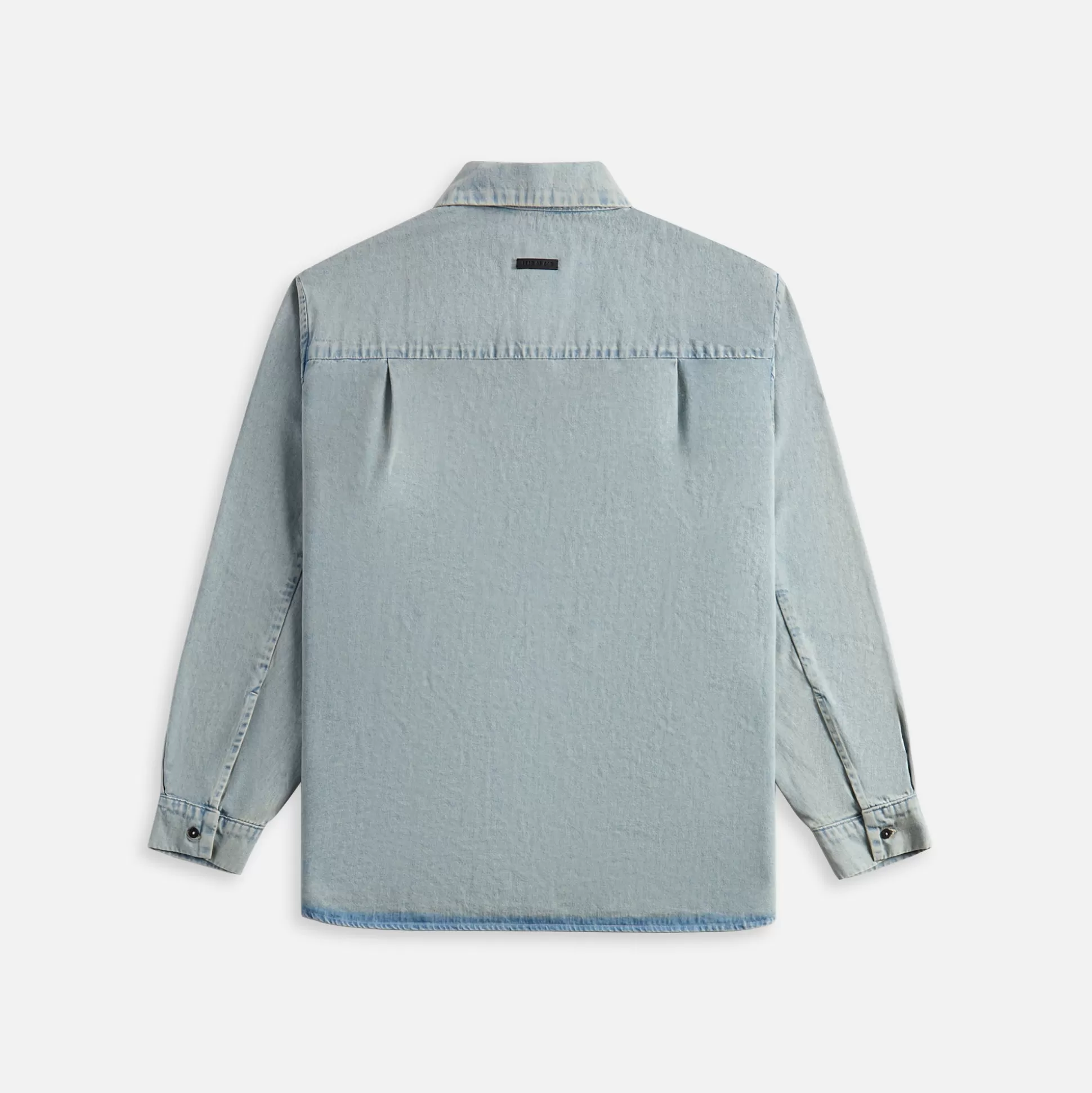 Hot Fear of God denim shirt Light Indigo