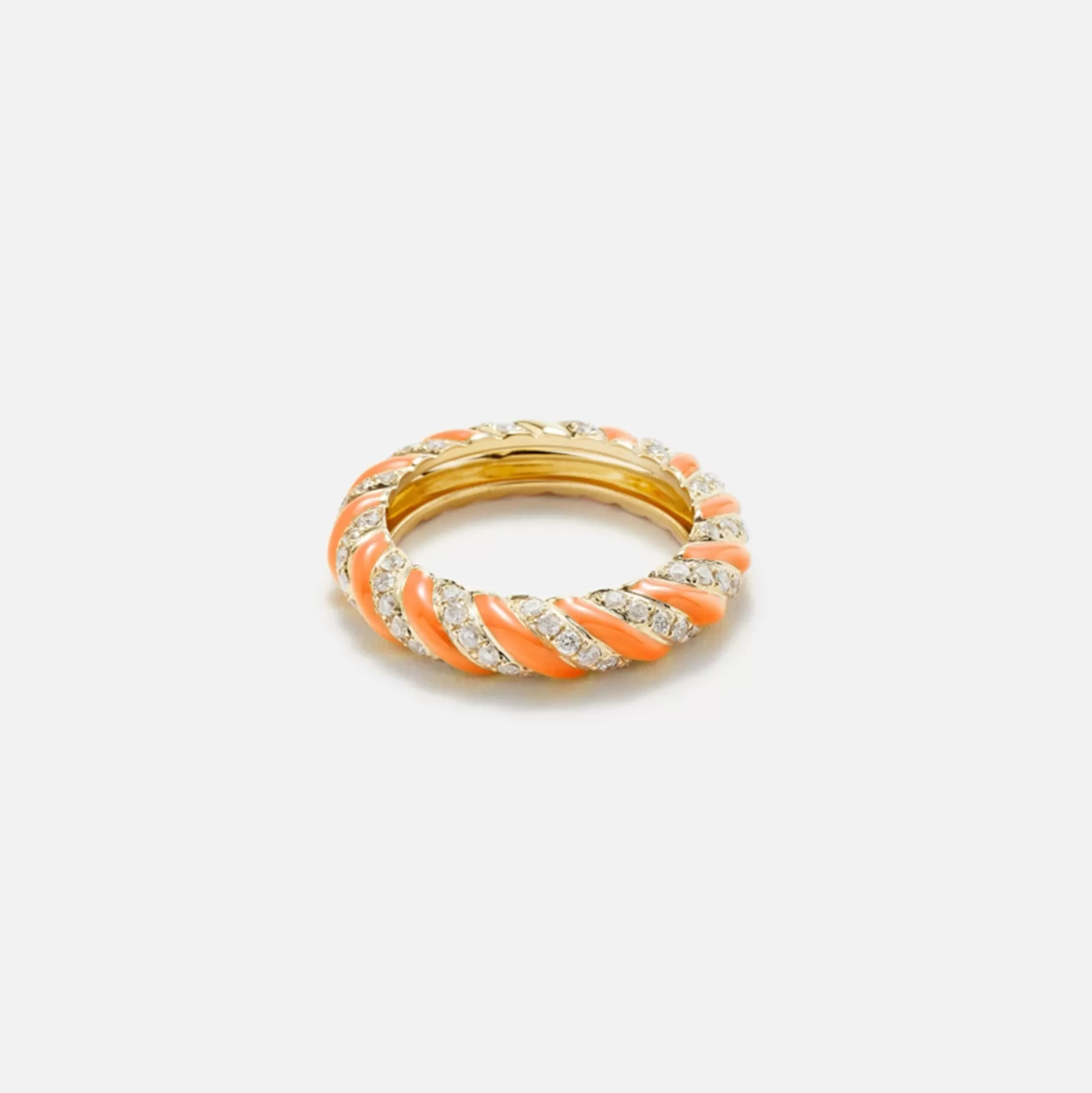 Store Yvonne Leon diamond torsade twist ring