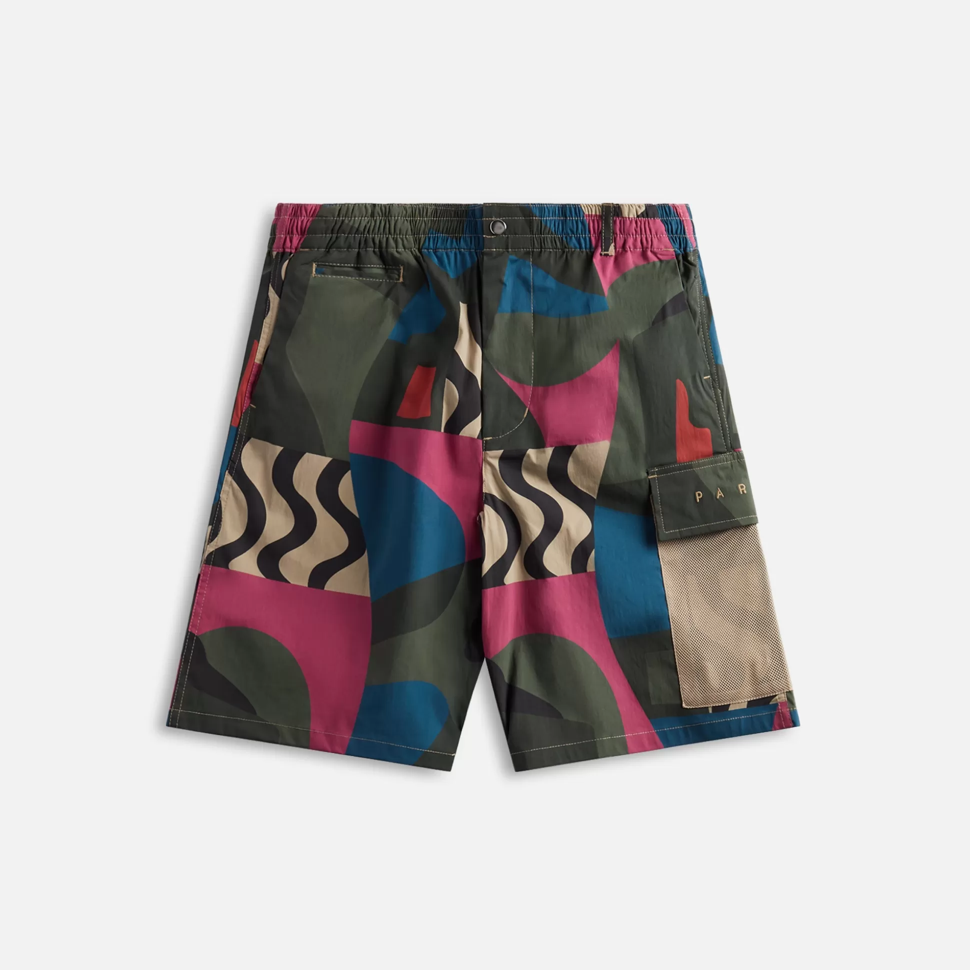 Online by Parra distorted camo shorts Pink