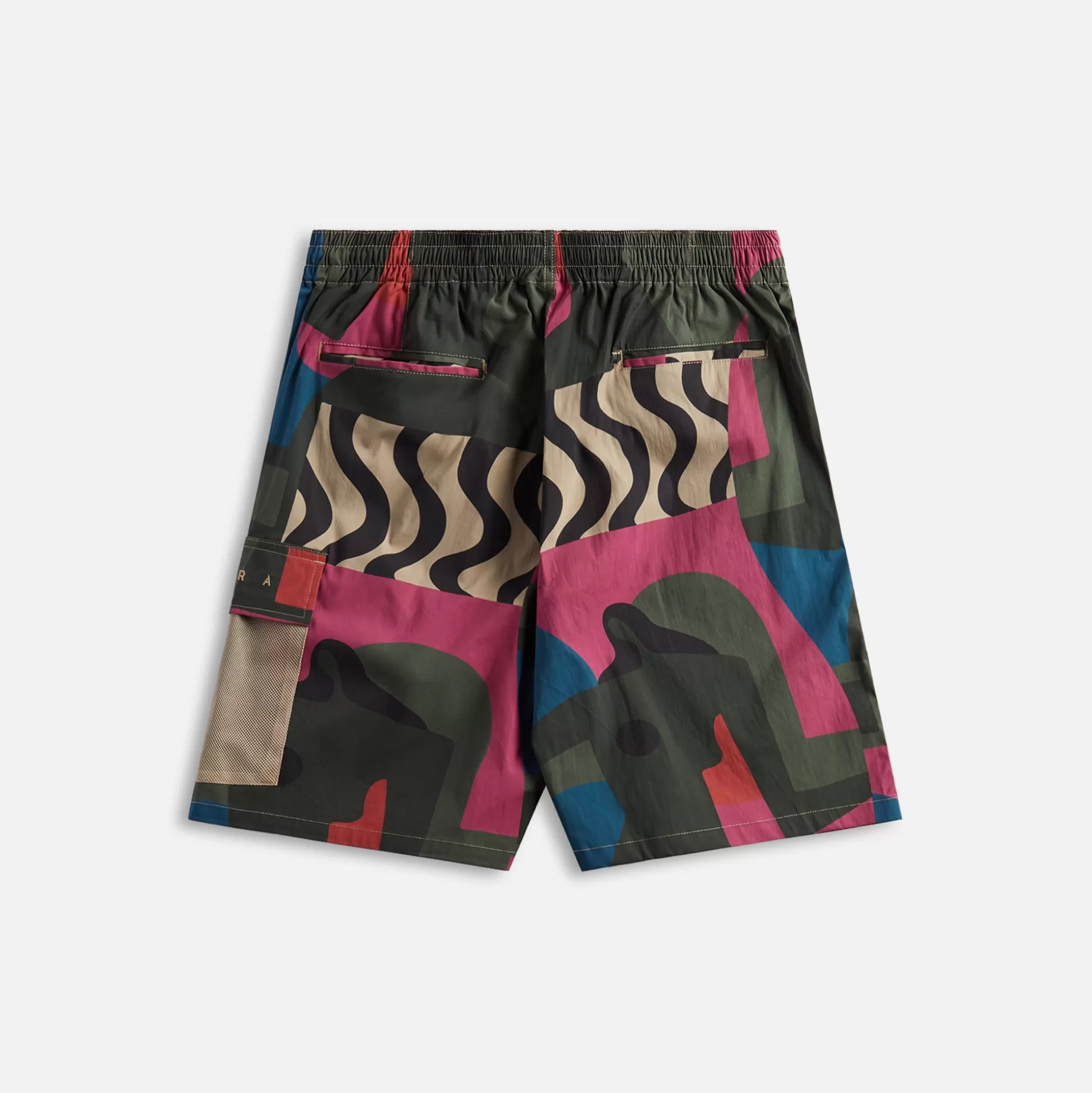 Online by Parra distorted camo shorts Pink