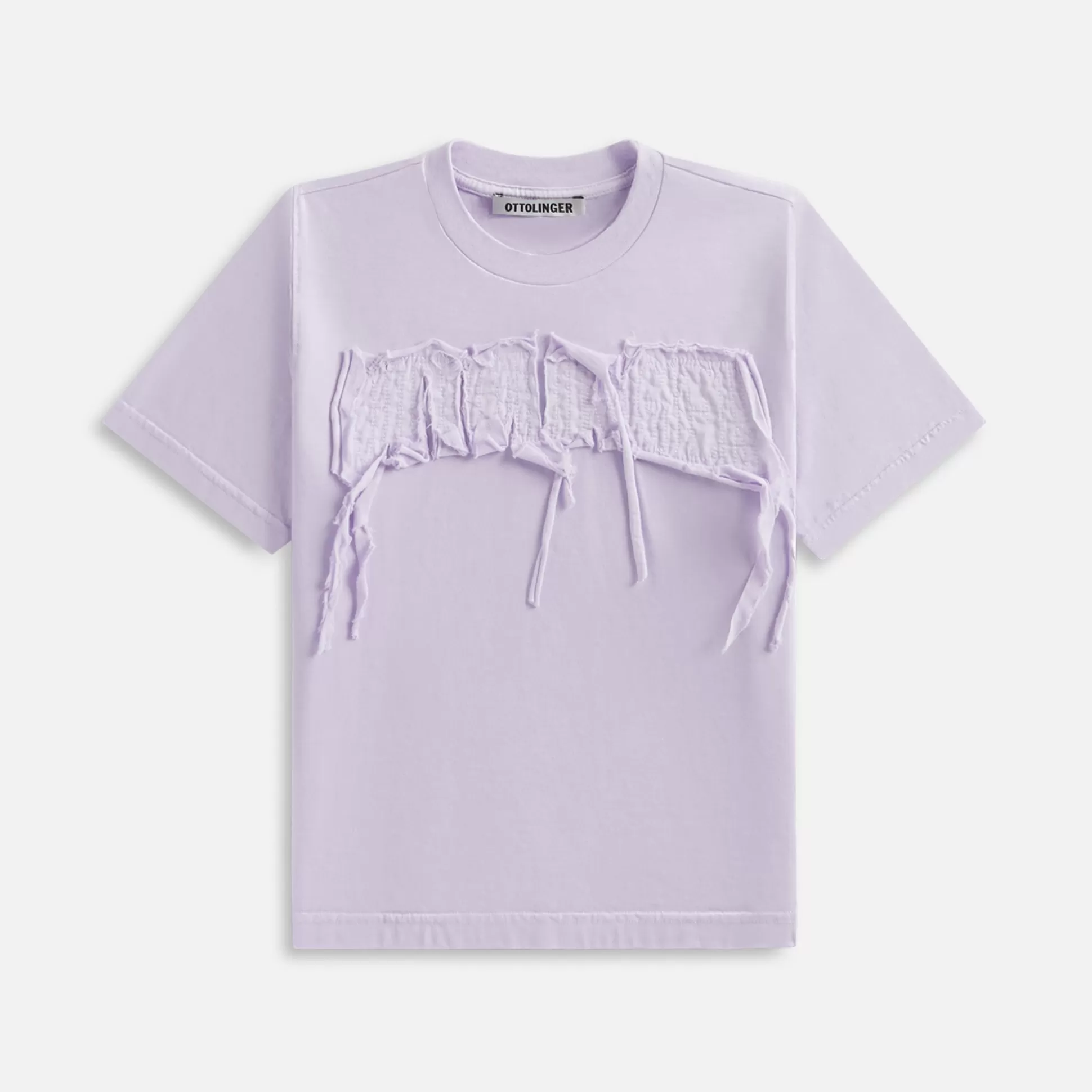 Fashion Ottolinger distressed otto fitted tee Lilac