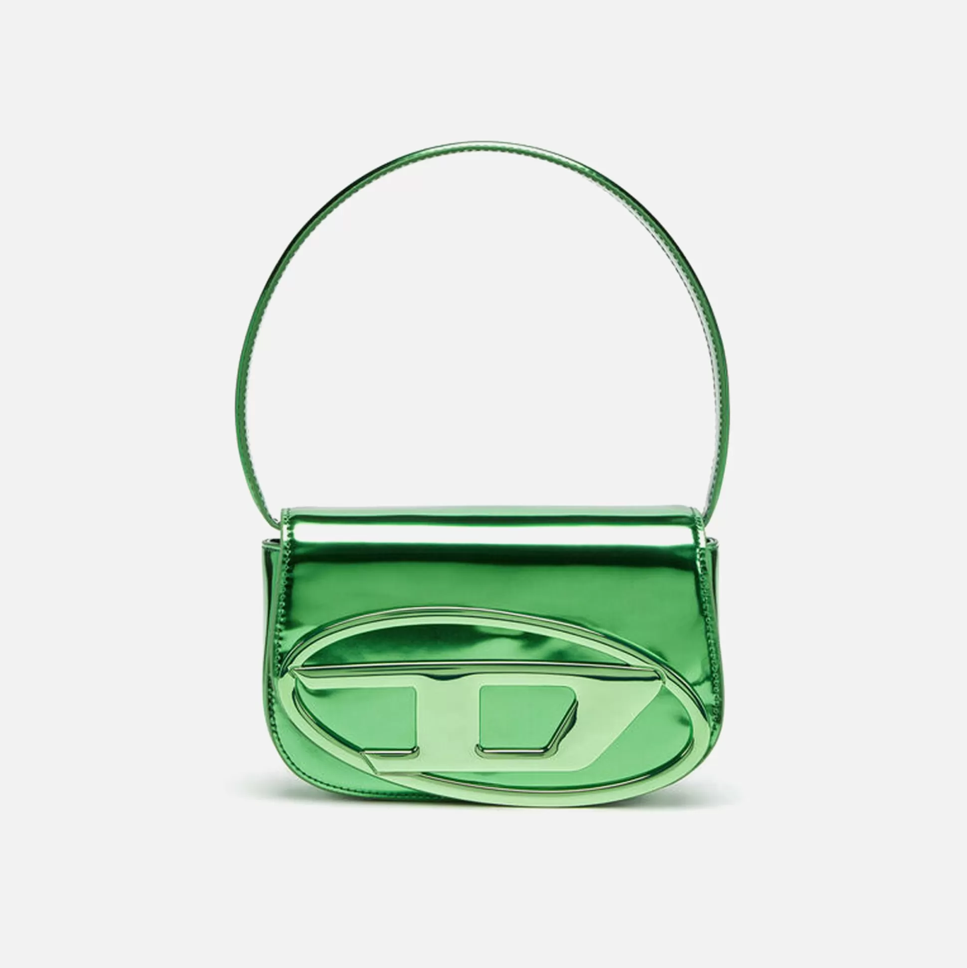 New Diesel 1 dr mirror leather bag Green