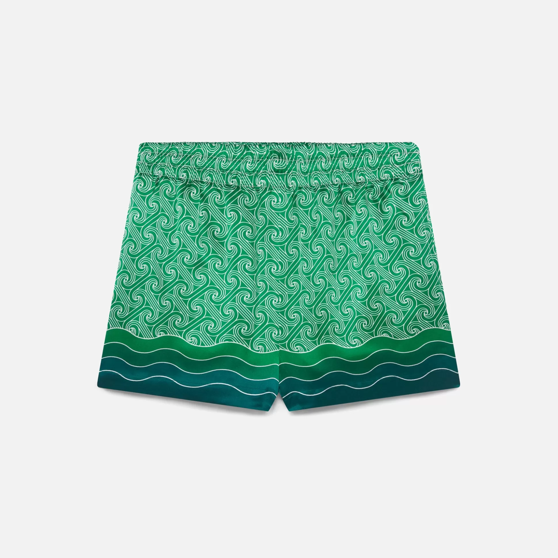 Shop Casablanca drawstring shorts Column Monogram