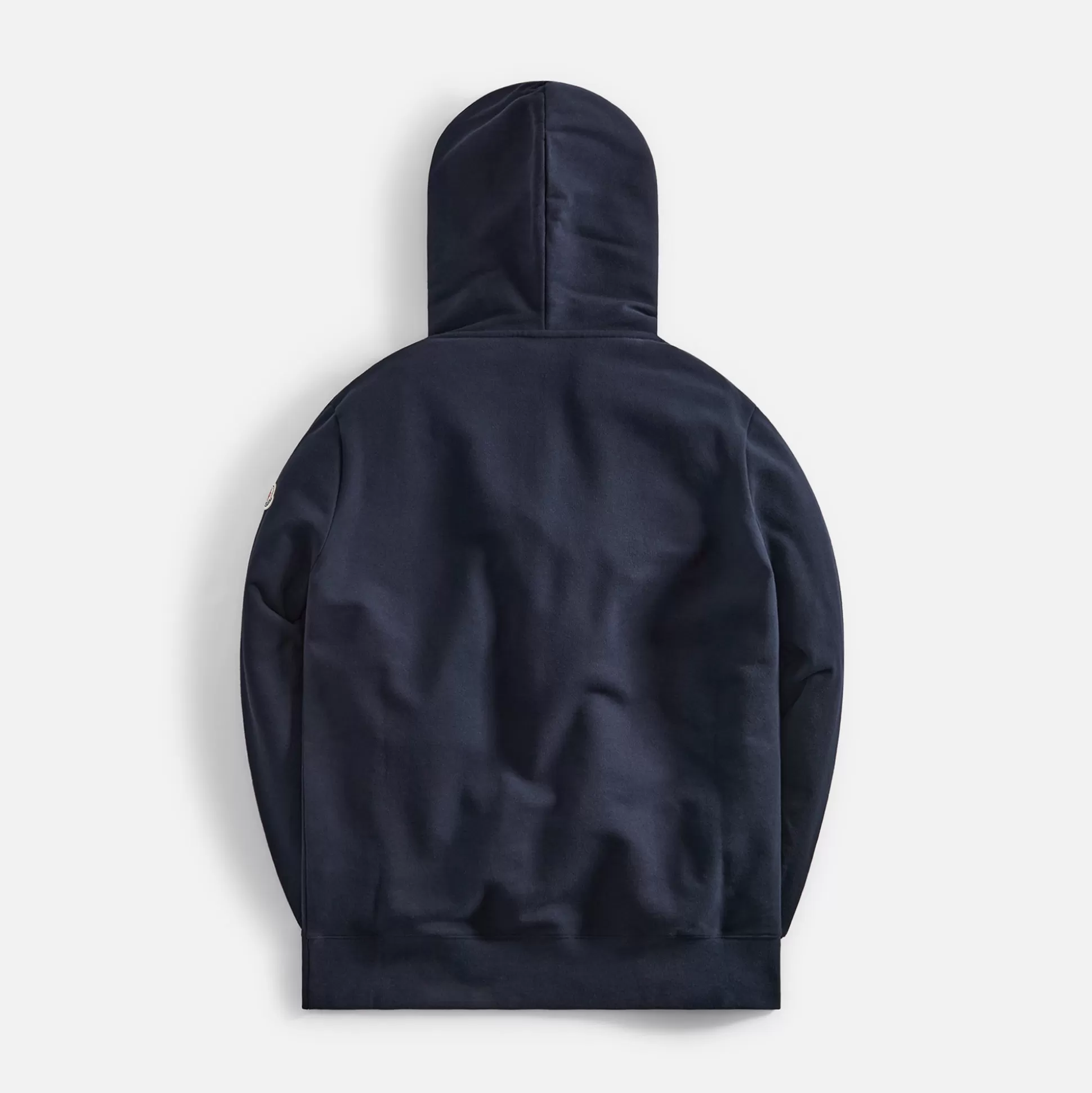 Outlet Moncler embroidered monogram hoodie Navy